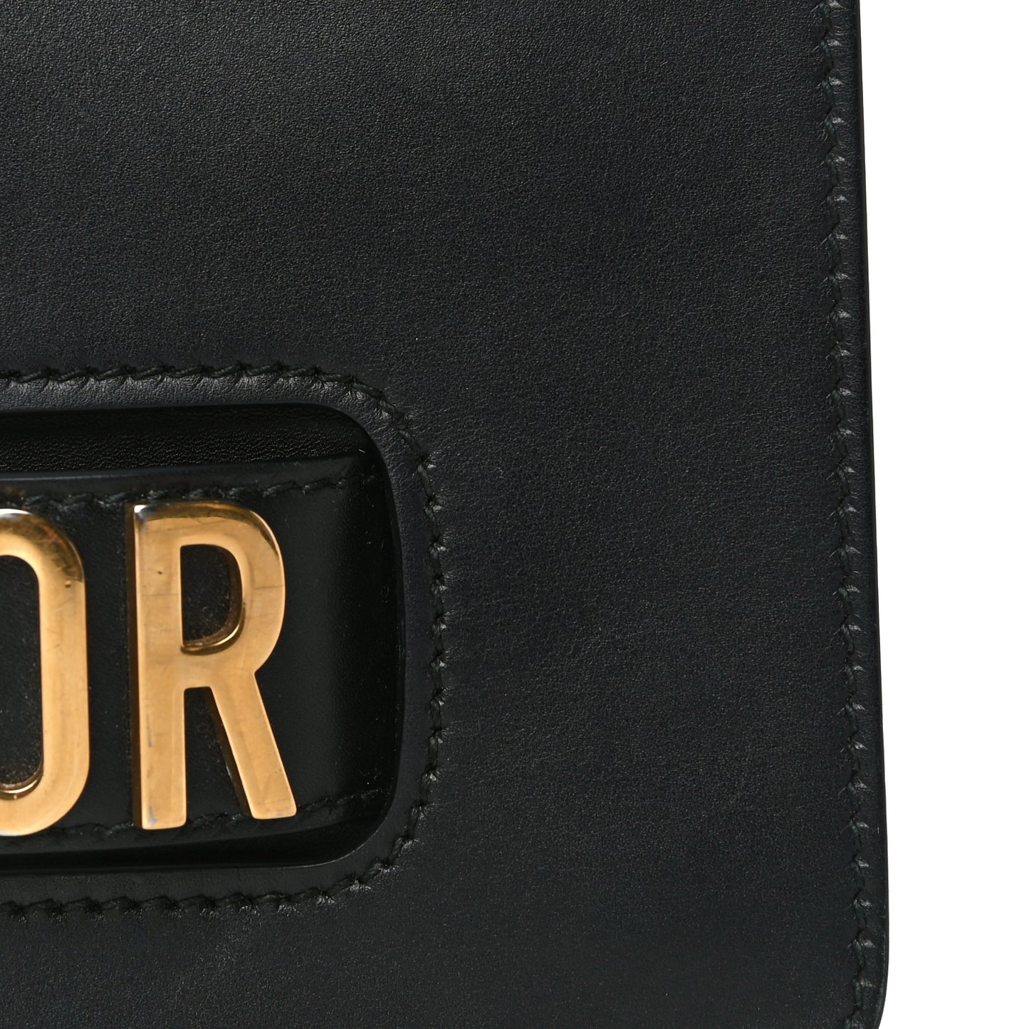 Calfskin J'Adior Chain Flap Bag Black
