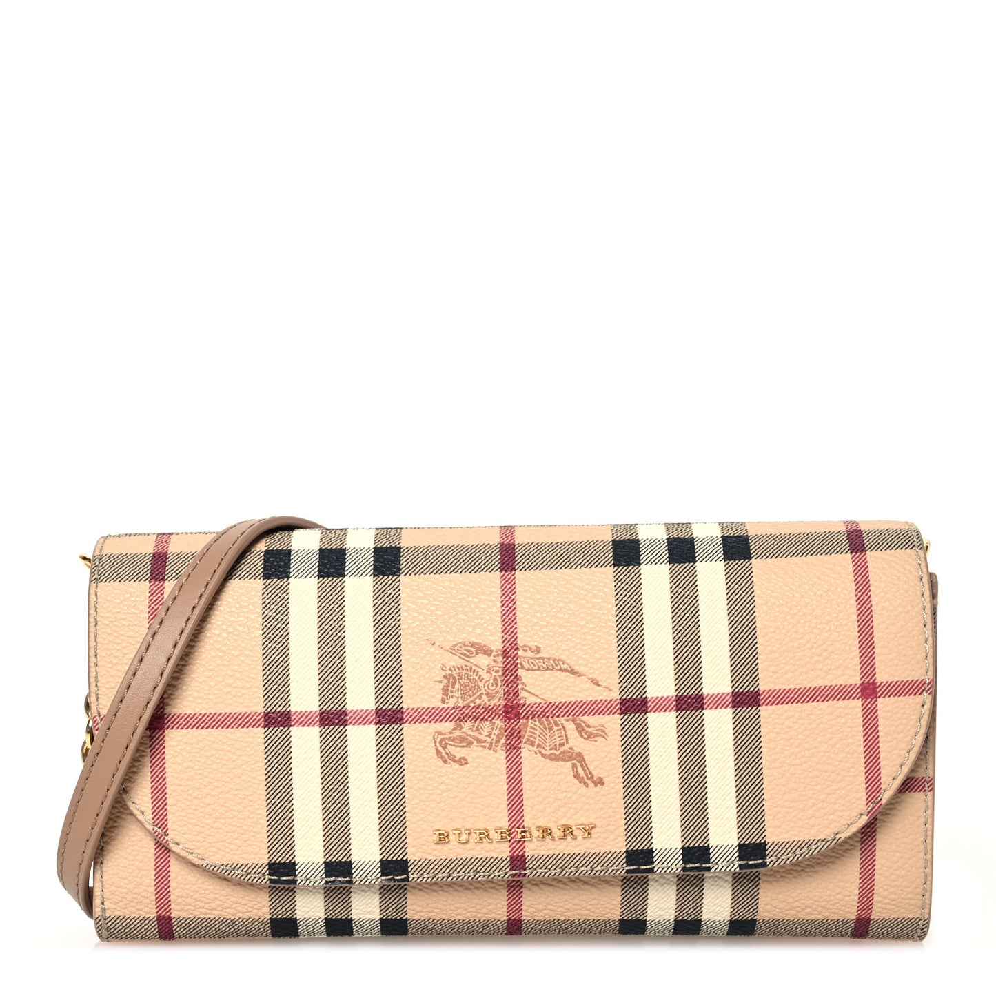 Haymarket Check Henley Wallet On Chain Mid Camel