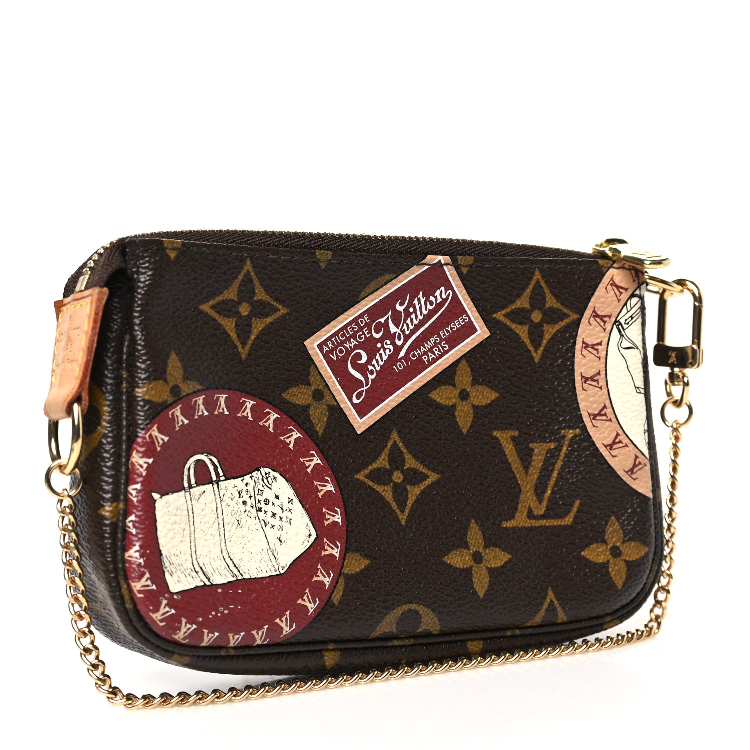 Louis Vuitton Monogram Patch Mini Pochette Accessories 2 of 9
