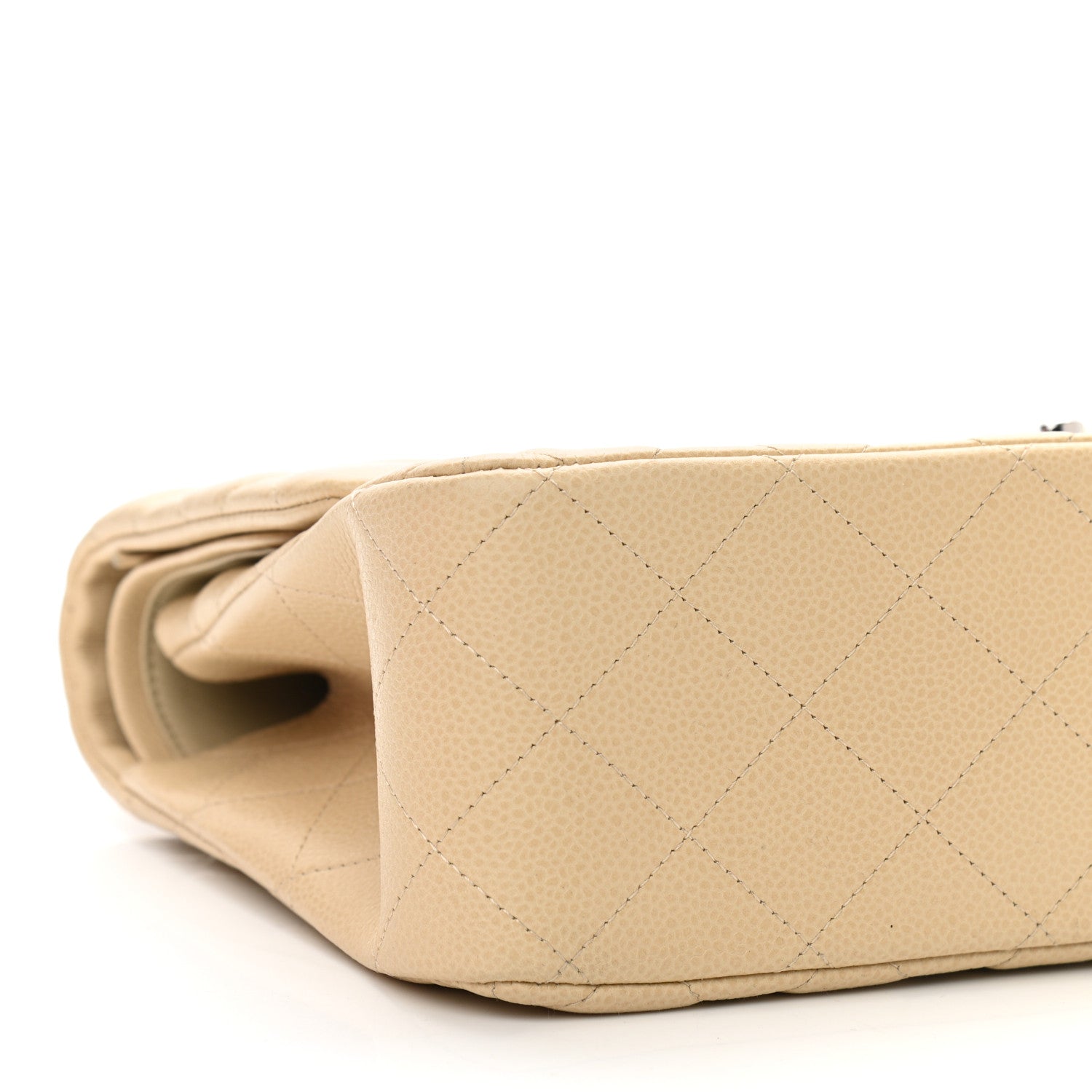 Chanel Caviar Quilted Jumbo Double Flap Light Beige 9 of 14