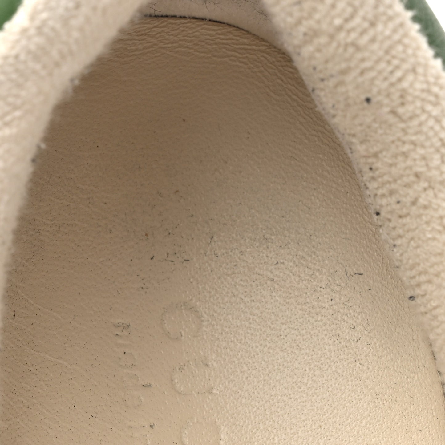 GG Monogram Nubuck Web Womens Screener Sneakers 35.5 New Sand Dusty Milk Vintage Green