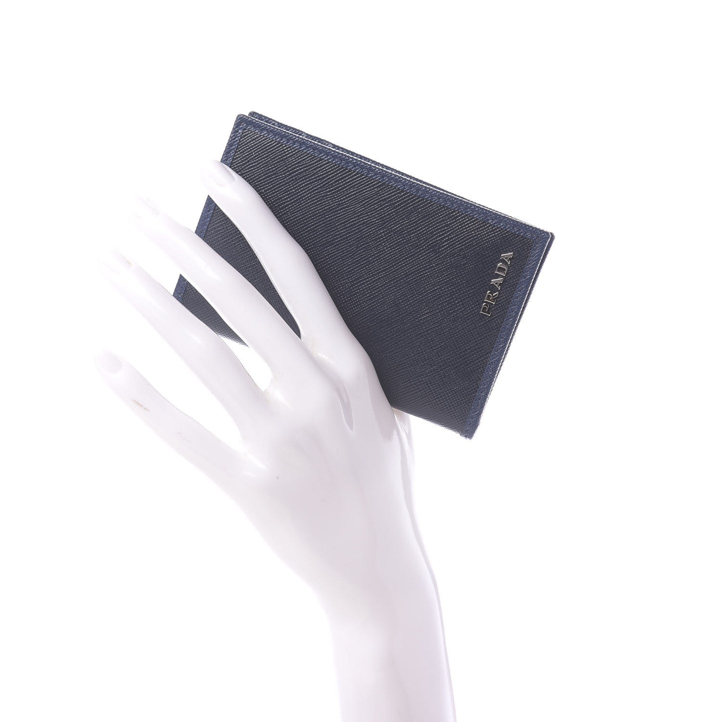 Saffiano Bi-Fold Card Holder Baltico Bleuette