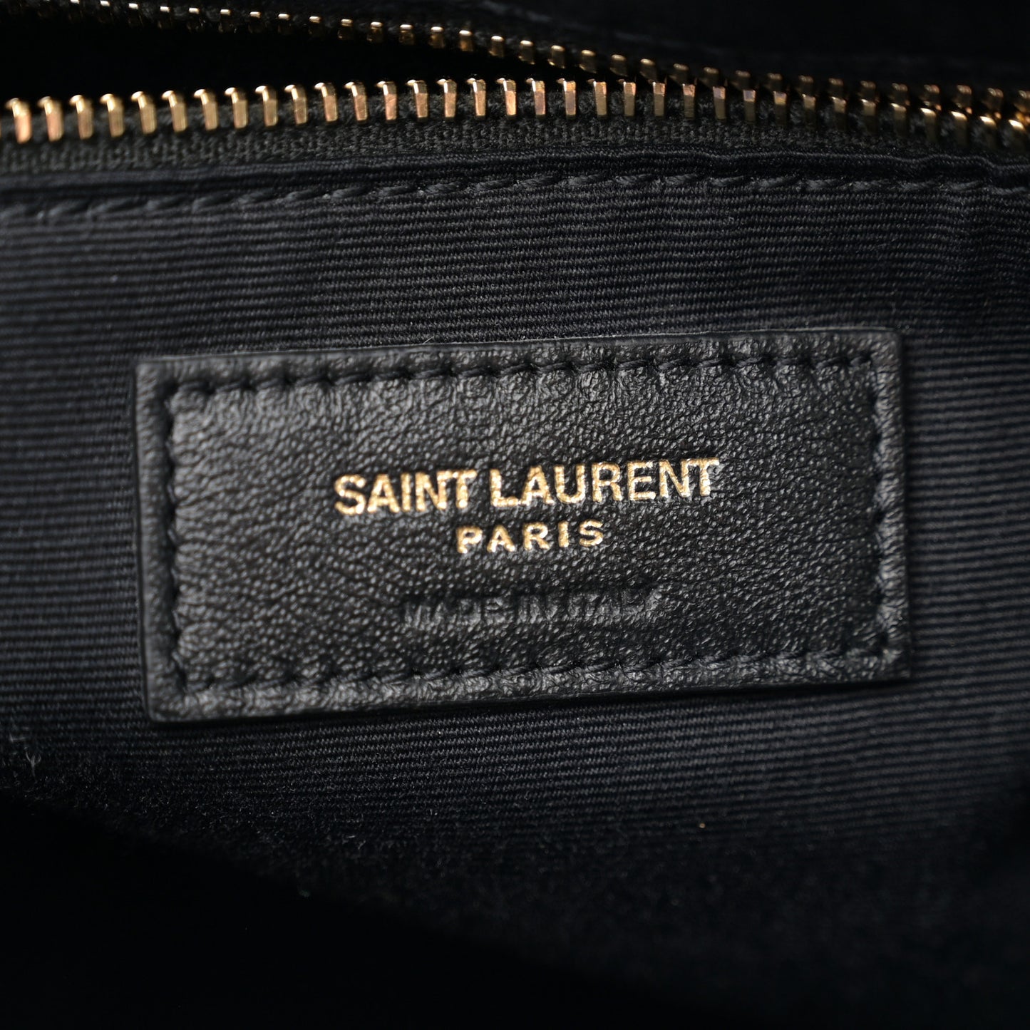 Calfskin Y Quilted Monogram Large Loulou Shopper Black