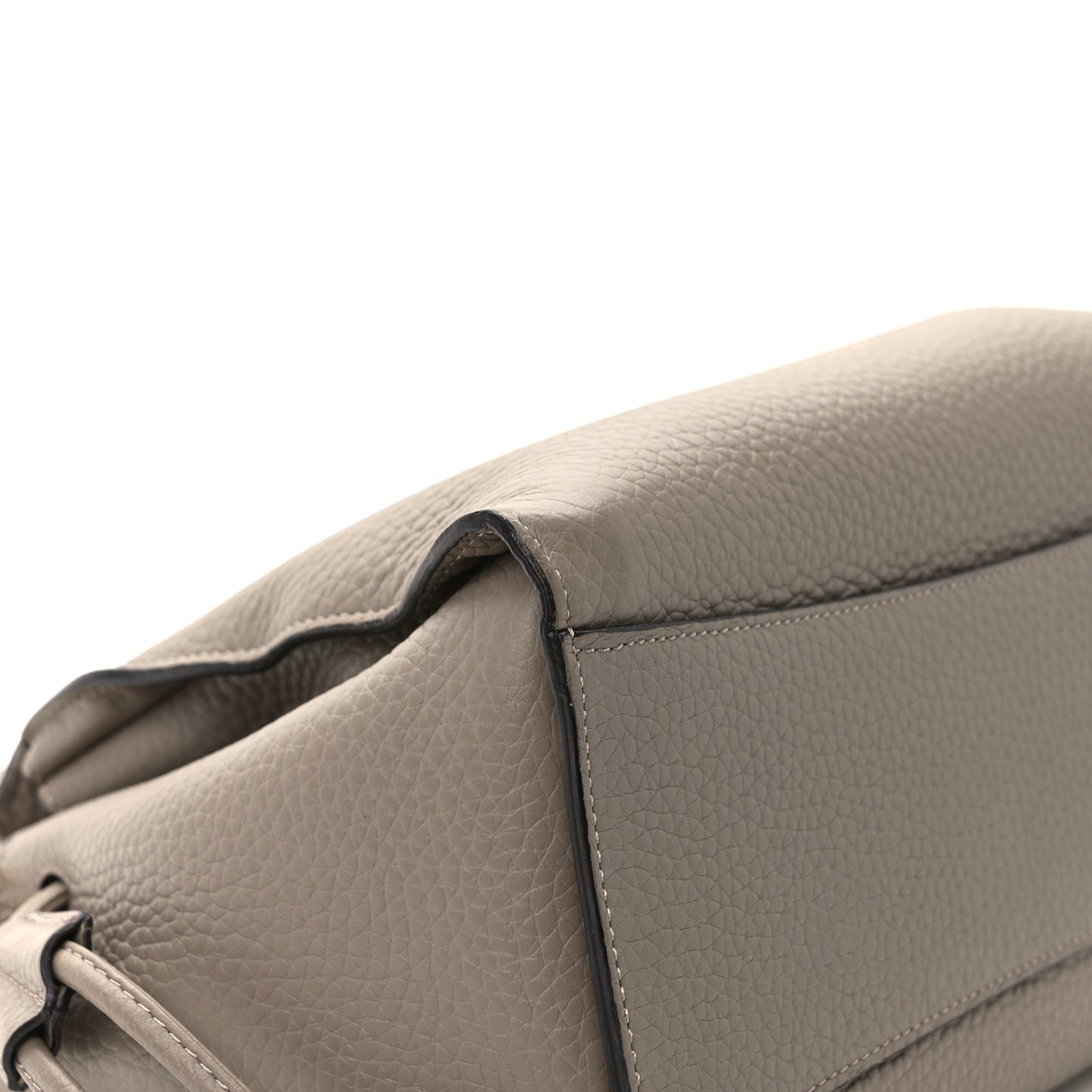 Heavy Grain Small Iris Tote Powder Grey Dark Clay