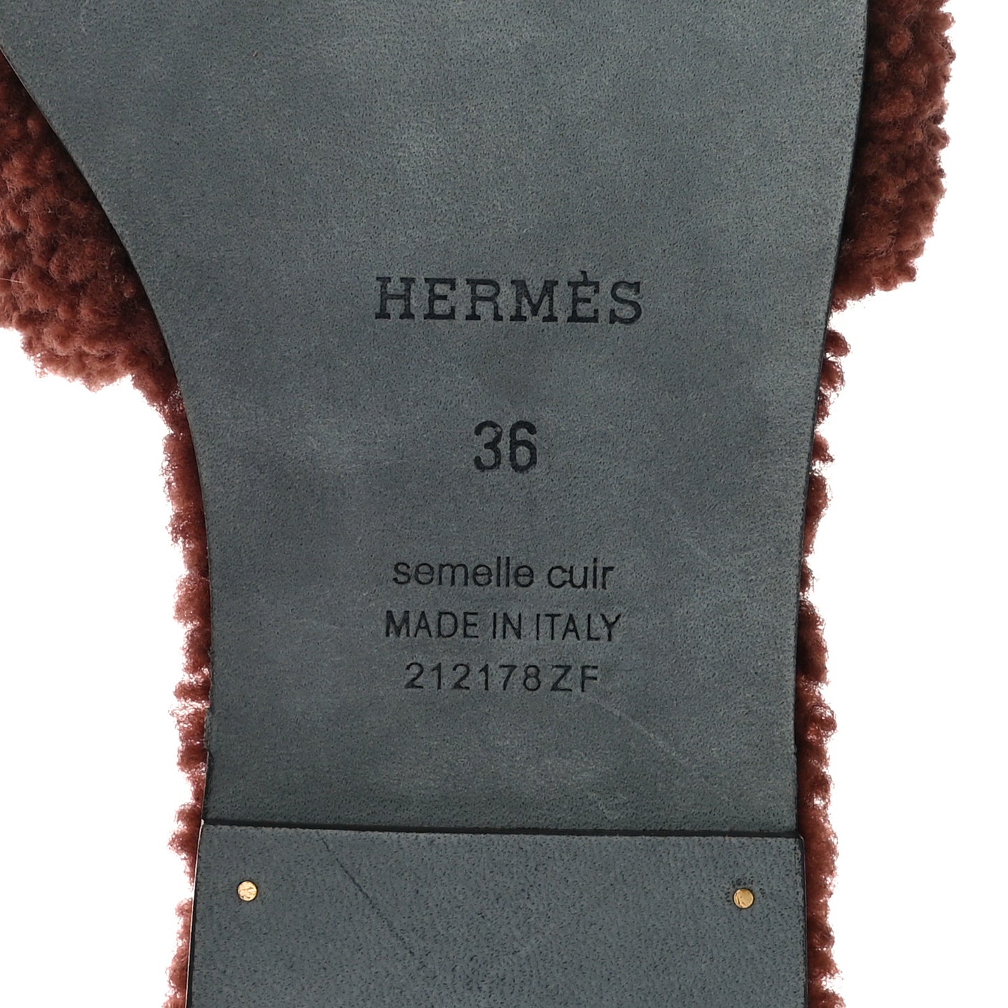 Woolskin Oran Sandals 36 Cognac