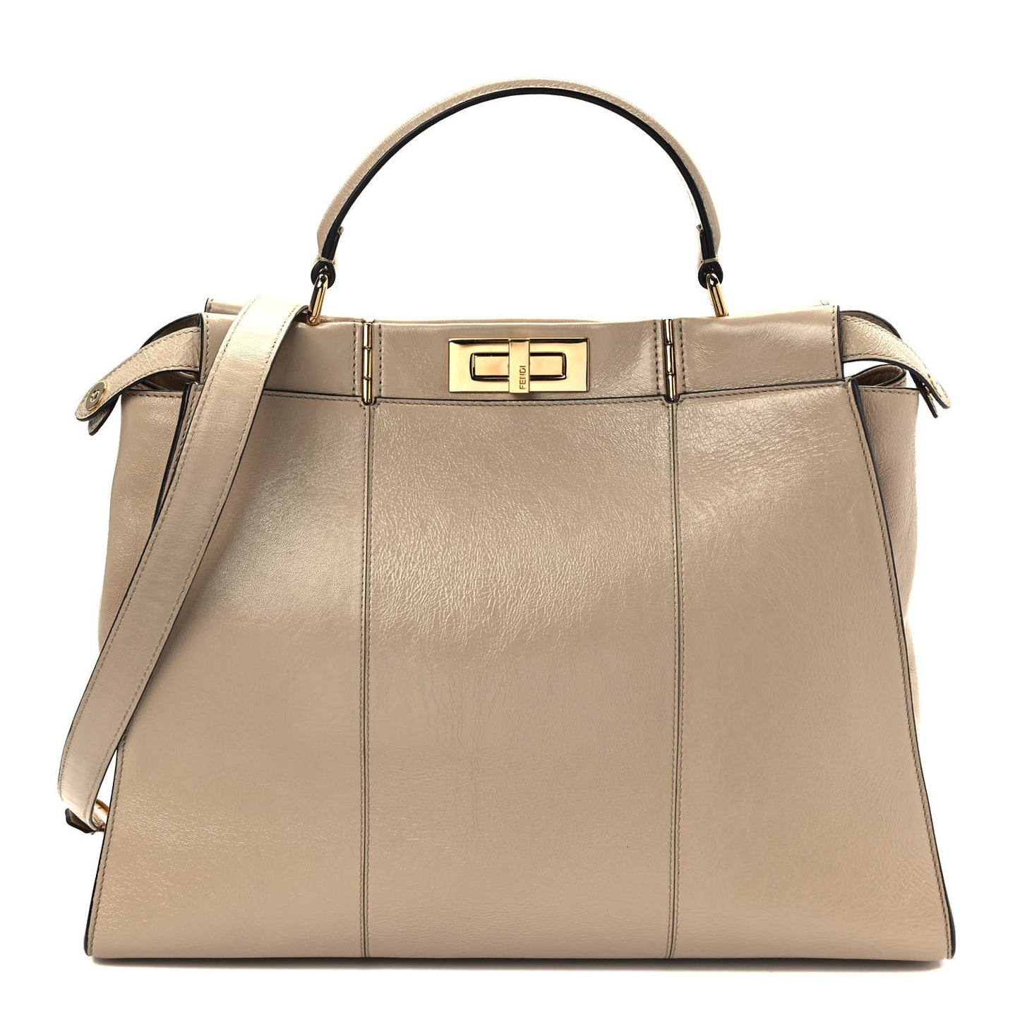 Agnello Old Shine Large Peekaboo Iconic Satchel Amido