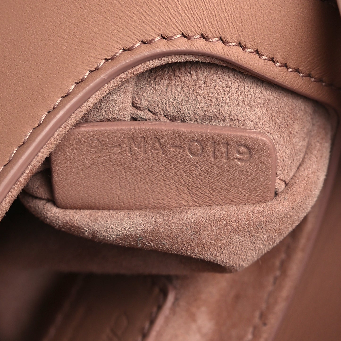 Ultra Matte Calfskin Mini Saddle Bag Blush