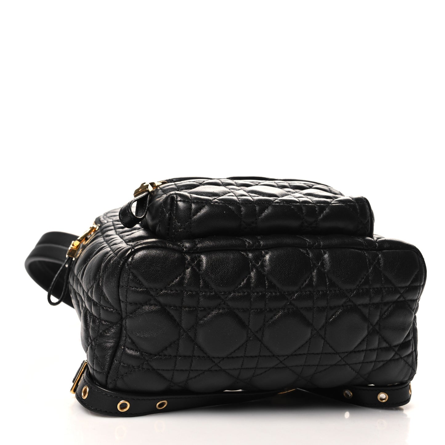Lambskin Cannage Backpack Black