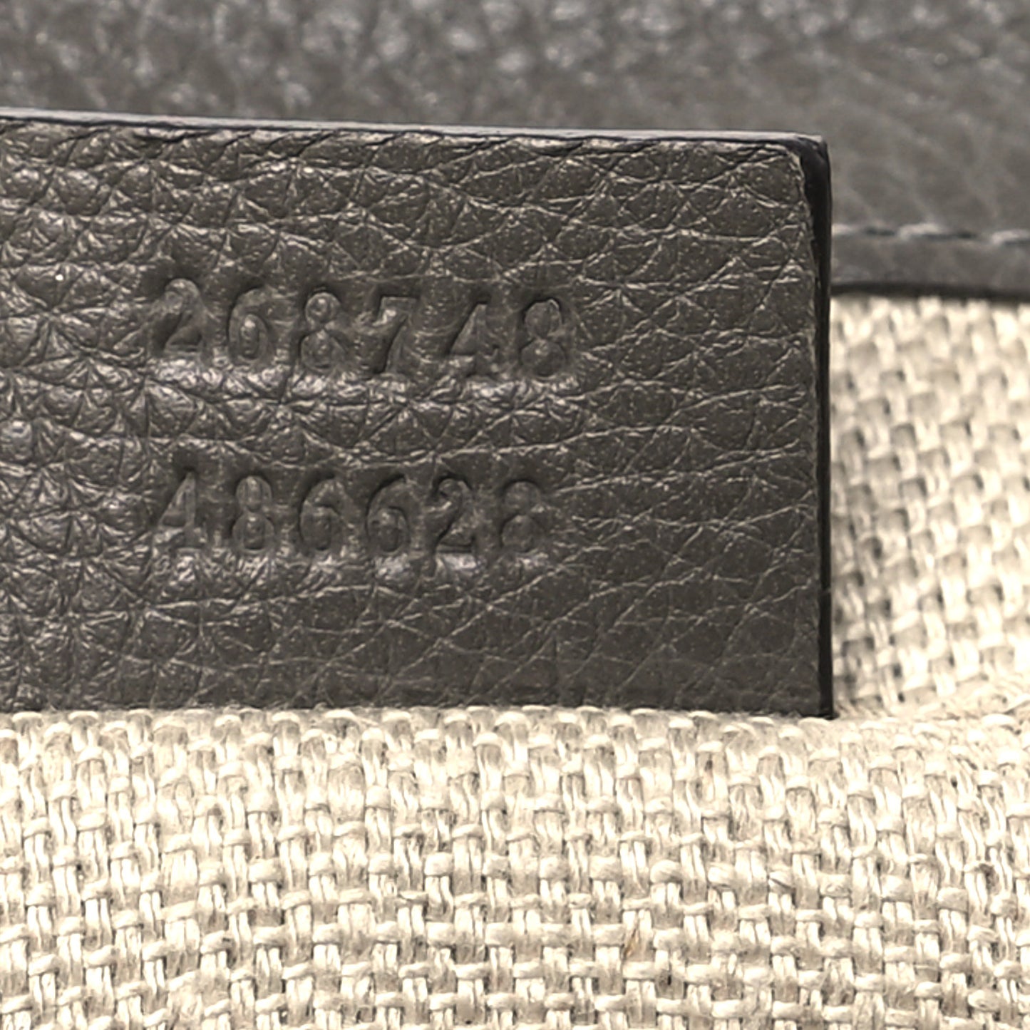Snakeskin Calfskin Embossed Greenwich Clutch Grey