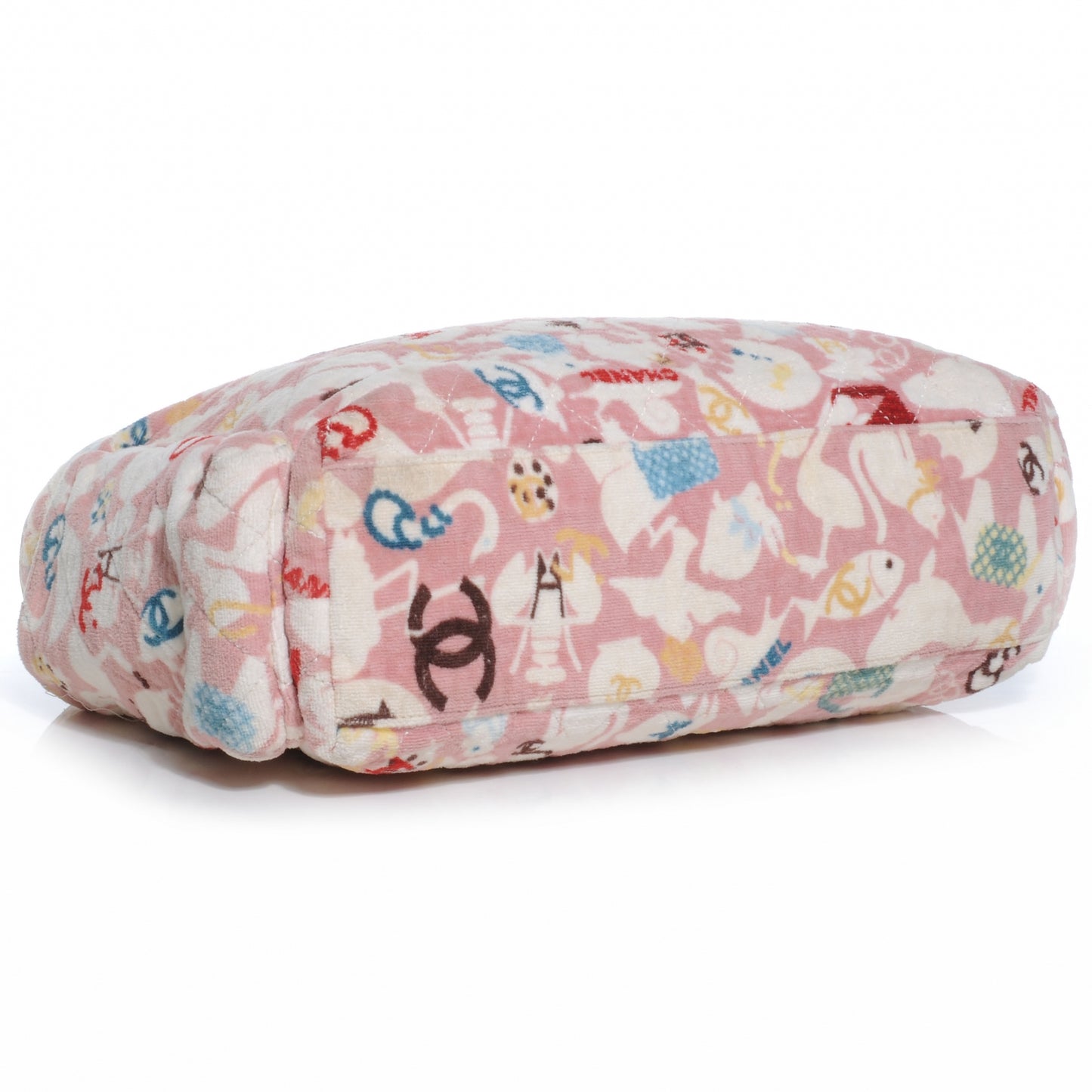 Terry Cotton Baby Animals Diaper Bag Pink