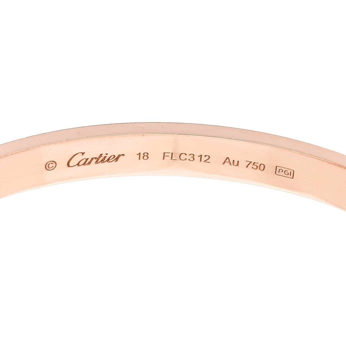 18K Pink Gold LOVE Bracelet 18