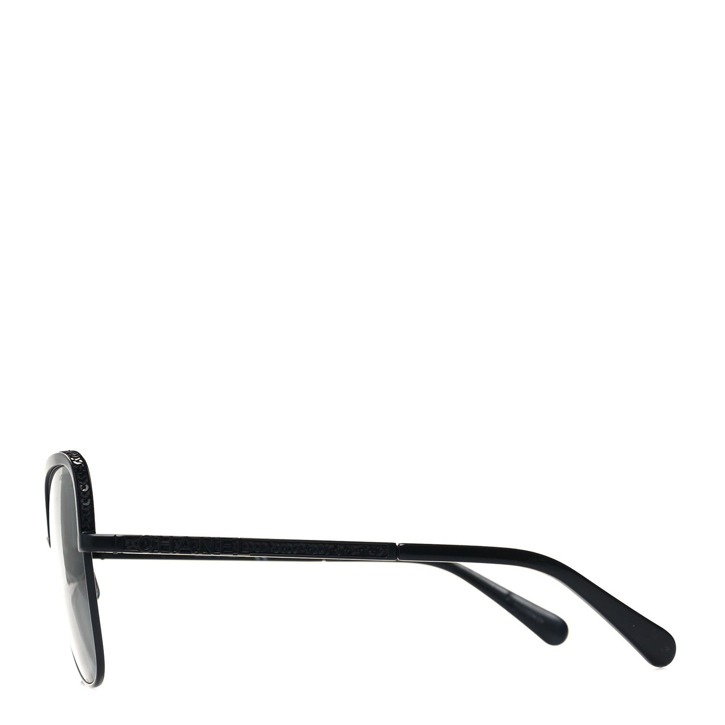 Square Frame Sequin Sunglasses 4270 Black