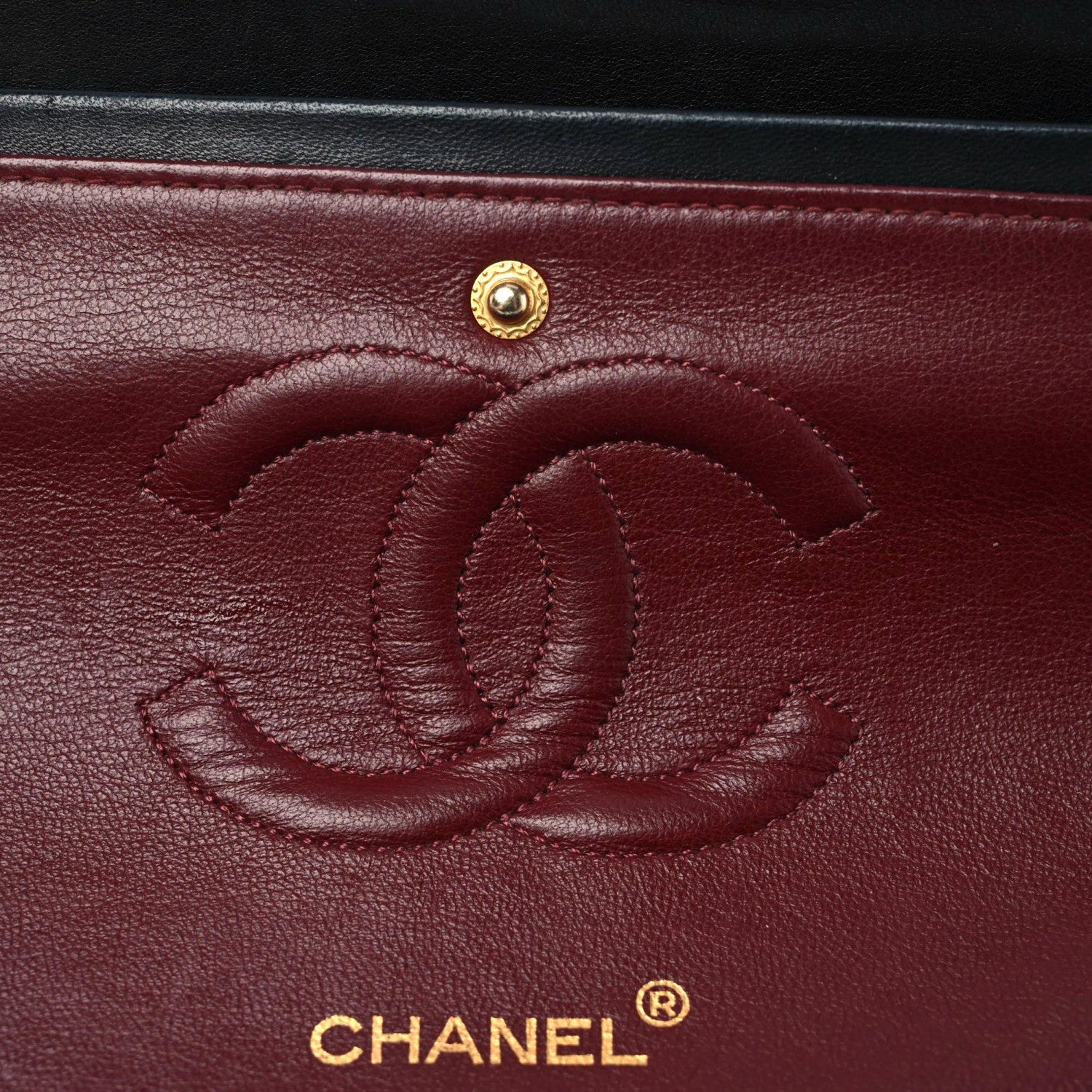 Chanel Lambskin Quilted Medium Double Flap Black 12 of 20