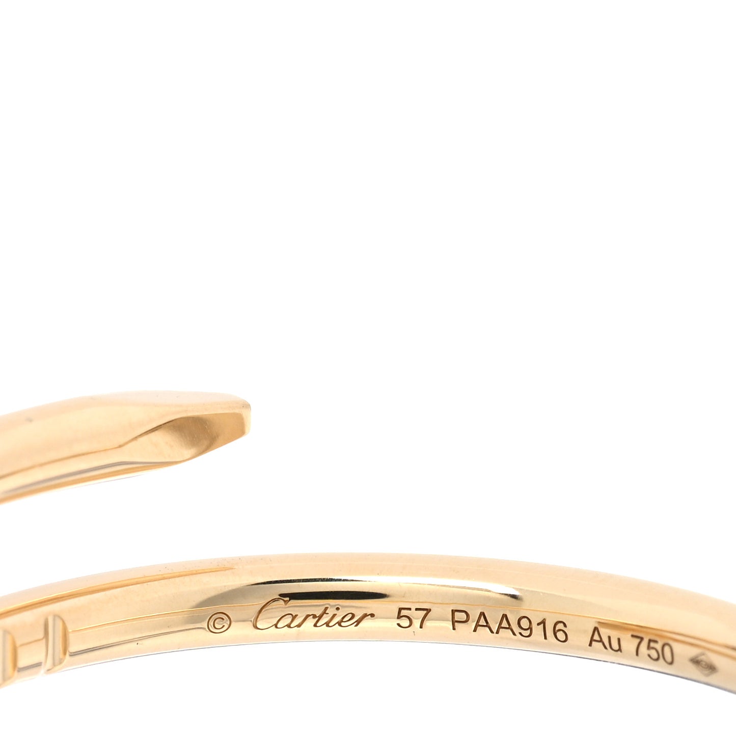 18K Yellow Gold Small Juste Un Clou Ring 57 8