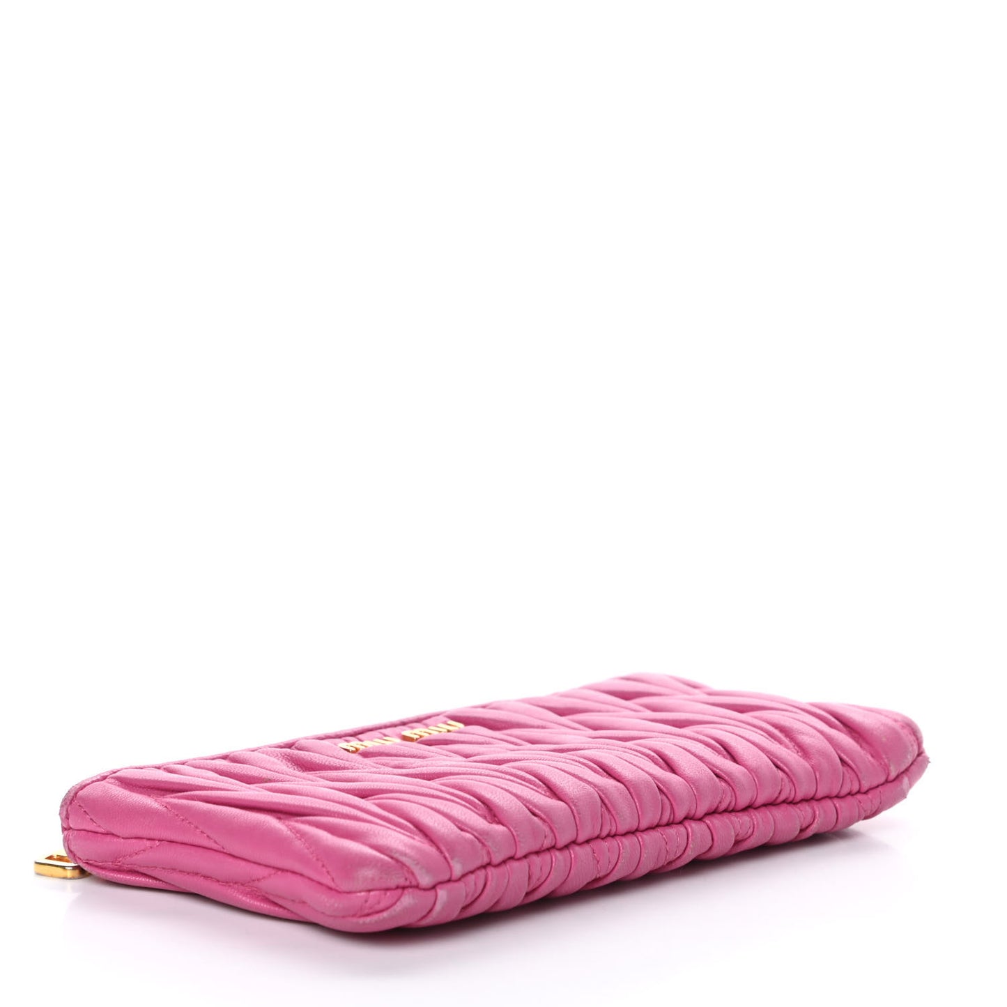 Nappa Matelasse Pouch Fuxia