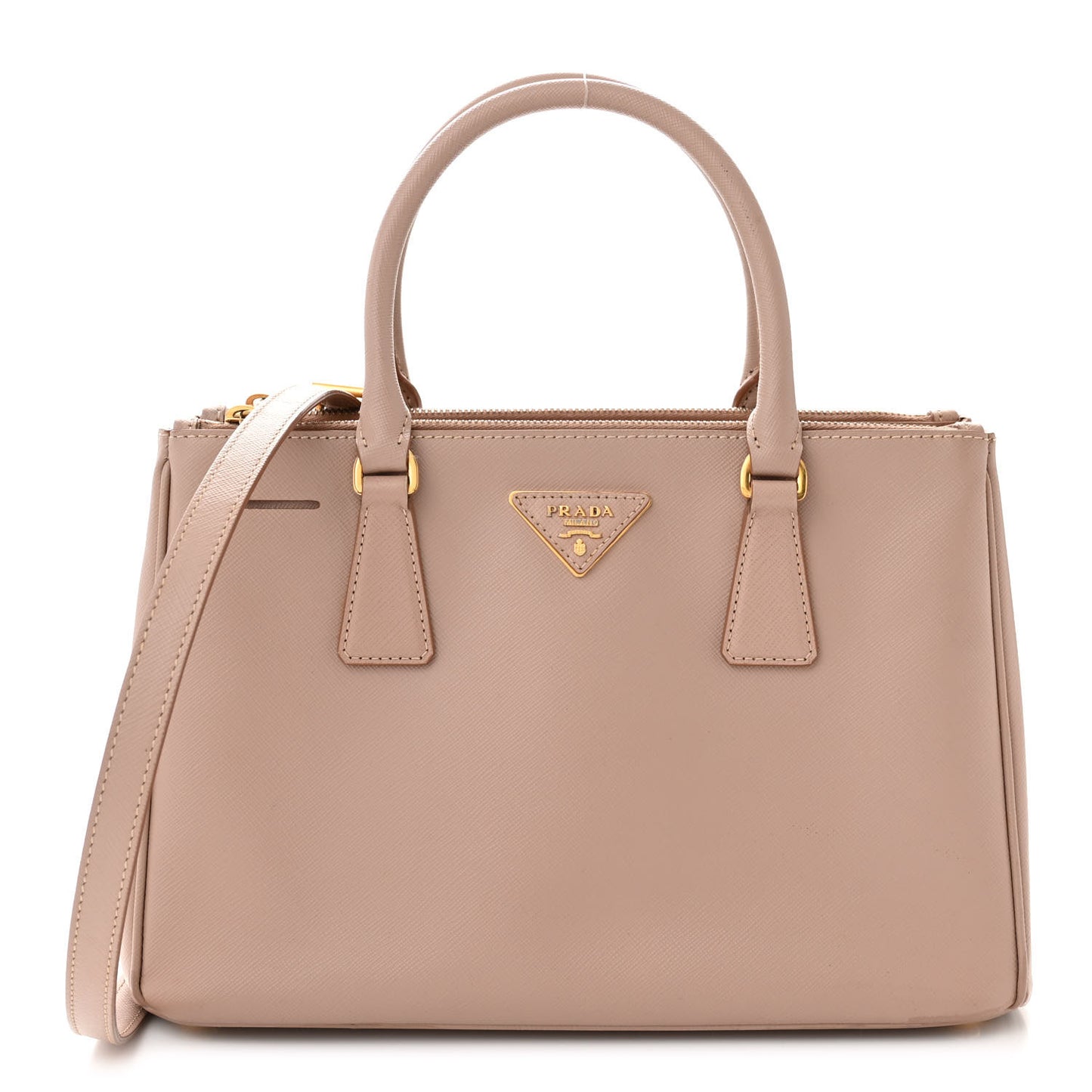Saffiano Small Galleria Double Zip Tote Cammeo