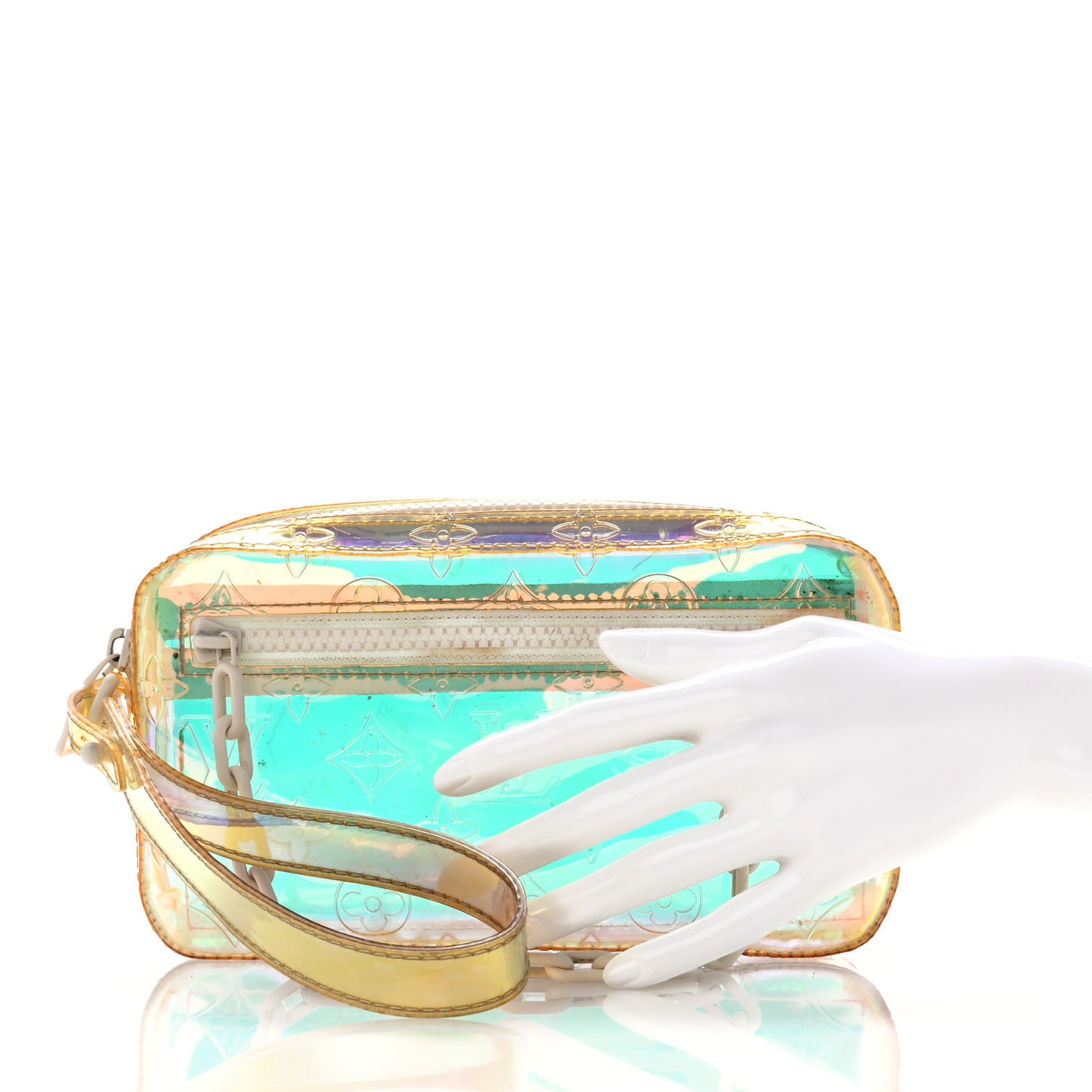 PVC Monogram Pochette Volga Iridescent Prism