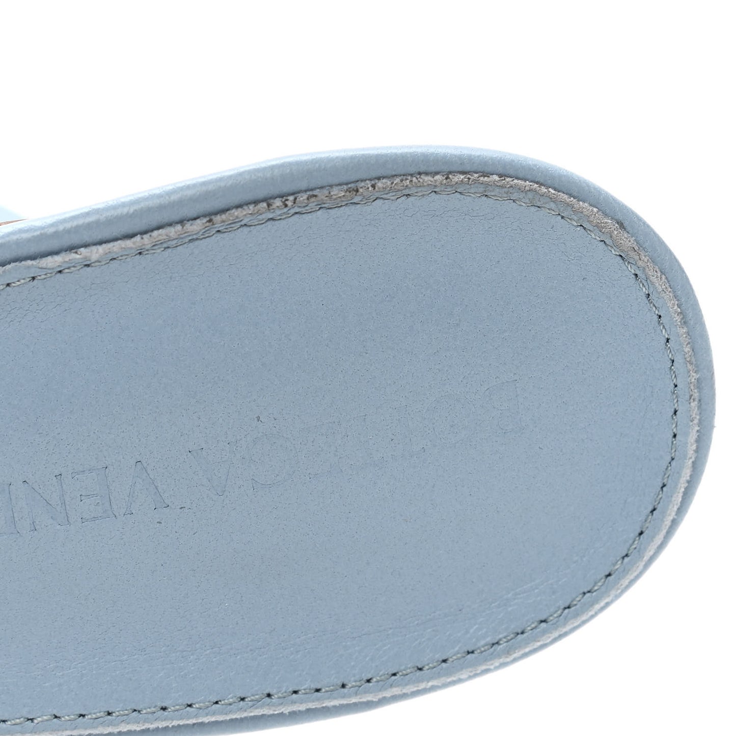 Nappa Maxi Intrecciato Lido Mule Sandals 37.5 Ice