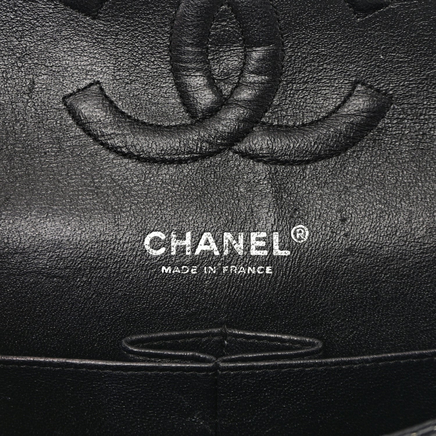 Chanel Lambskin Perforated Medium Double Flap Black 6 of 18