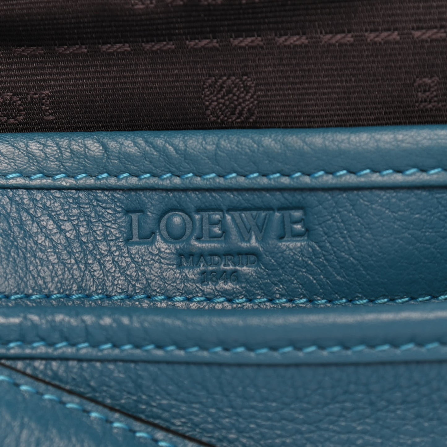 Calfskin Heritage Crossbody Bag Blue
