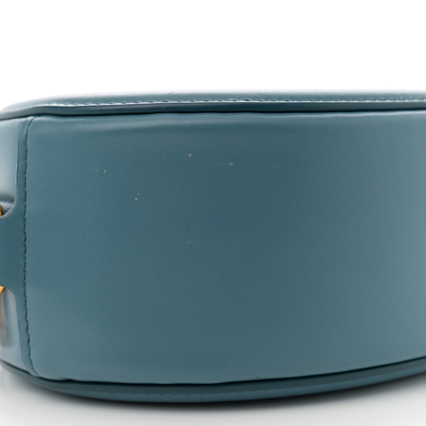 Smooth Calfskin Cuir Triomphe Oval Bag Denim