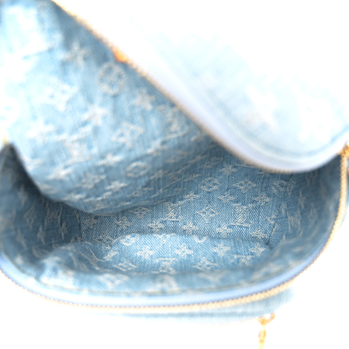 Monogram Denim Mini Bumbag Sky Blue