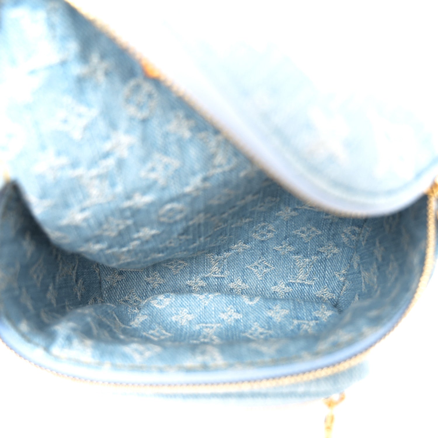 Louis Vuitton Monogram Denim Mini Bumbag Sky Blue 5 of 9