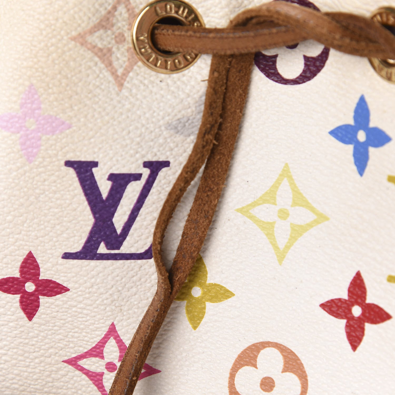 Louis Vuitton Monogram Multicolor Petit Noe White 7 of 10