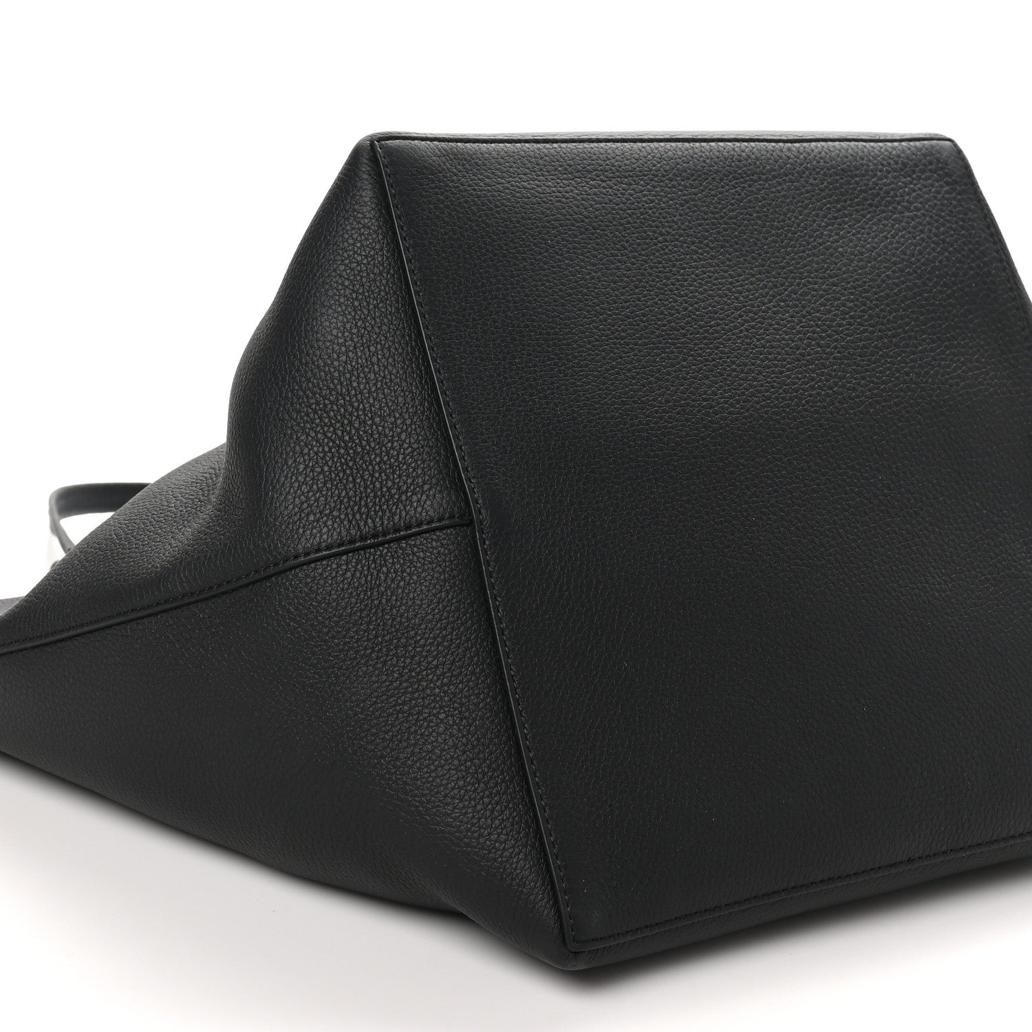 The Row Grained Calfskin Park Tote Three Black 9 of 10