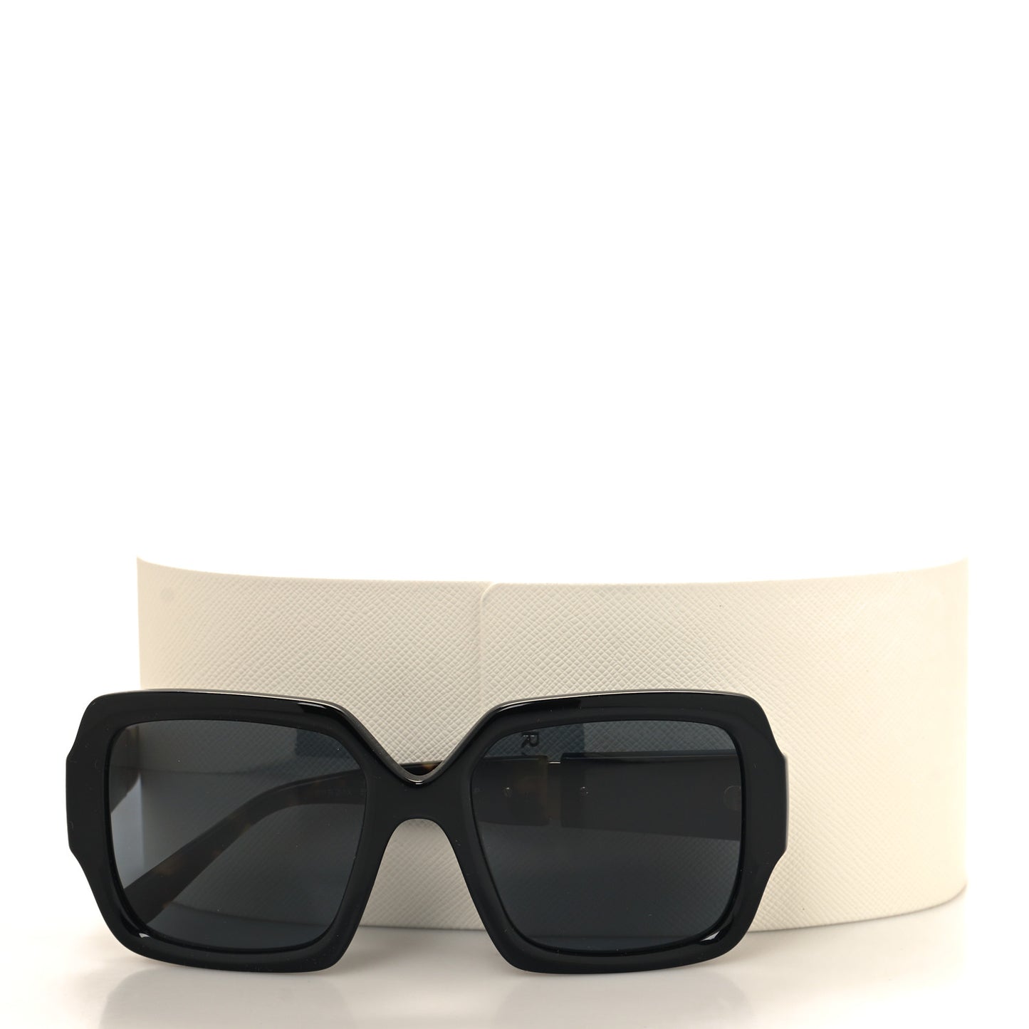 Oversized Monochrome Sunglasses SPR 21X Black Tortoise