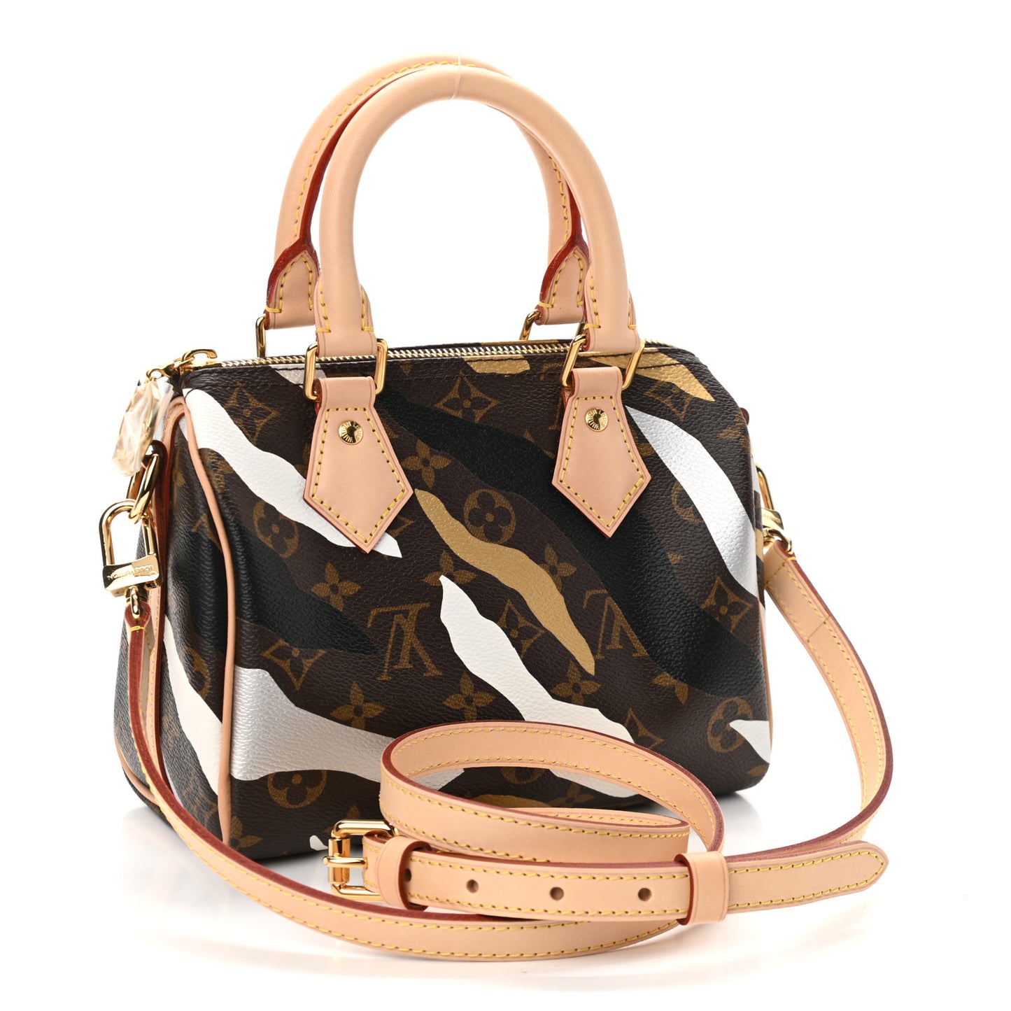 X LOL Monogram Speedy BB Gold Silver
