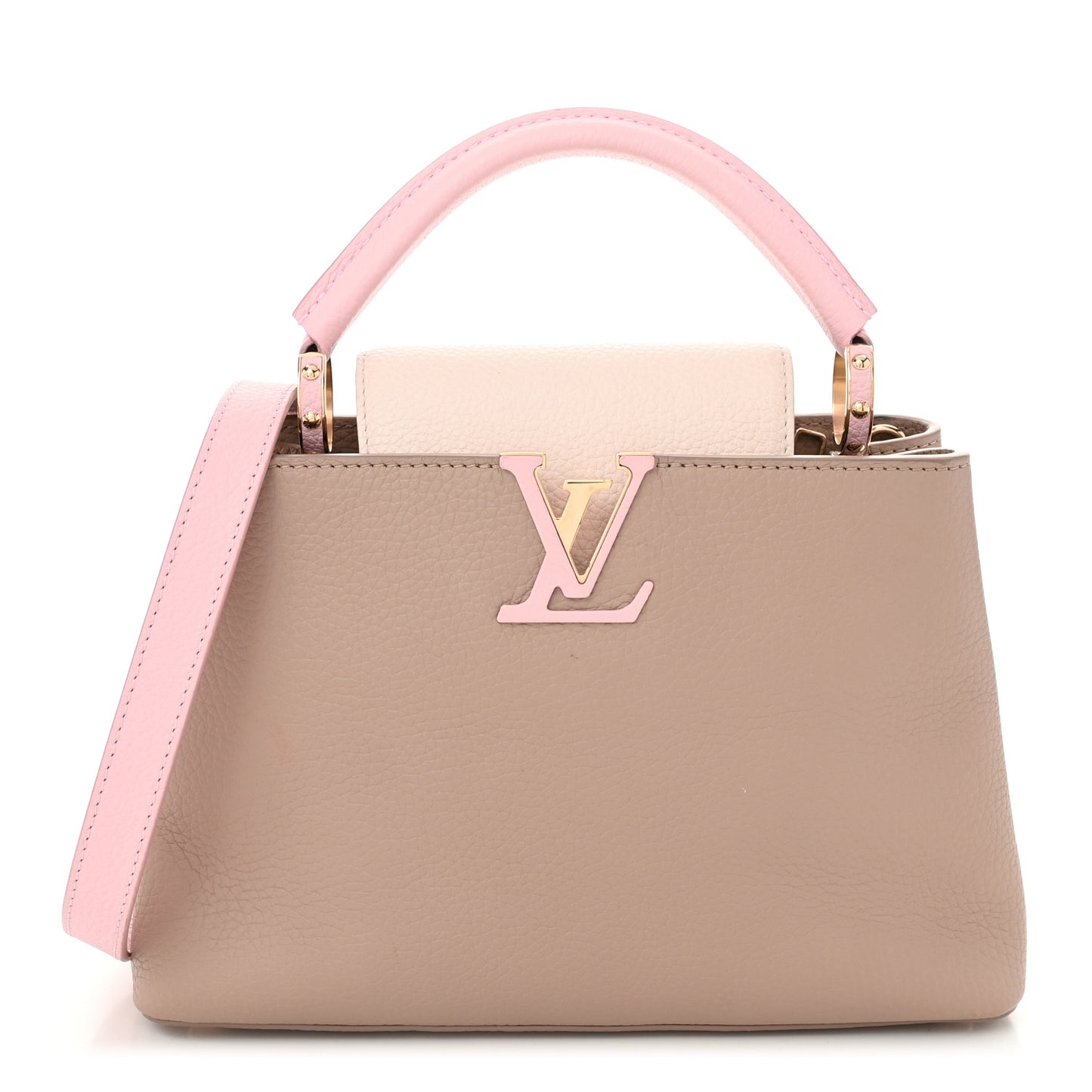 Taurillon Capucines BB Galet Creme Rose