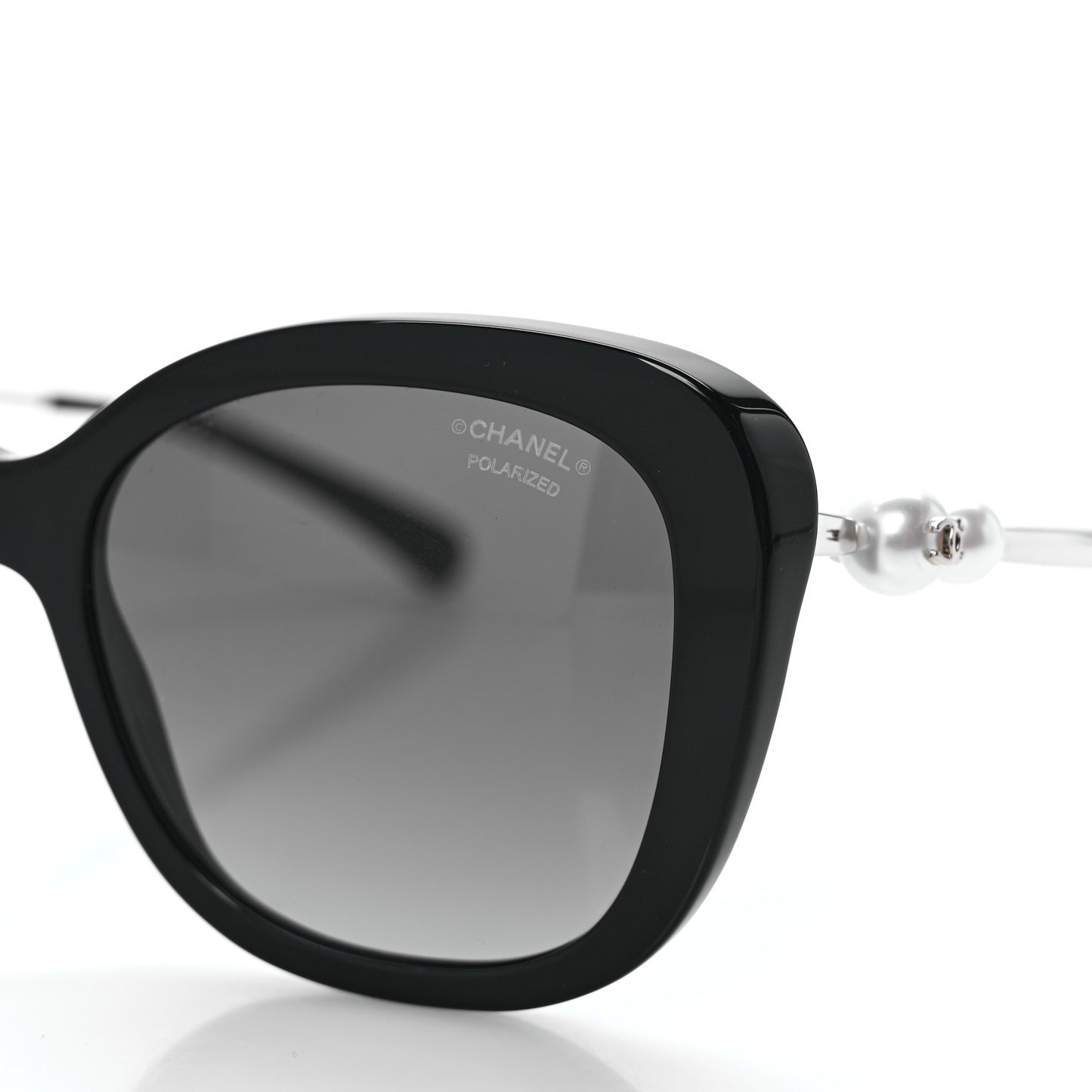 Acetate Polarized Butterfly Winter Pearl Sunglasses 5339-H Black