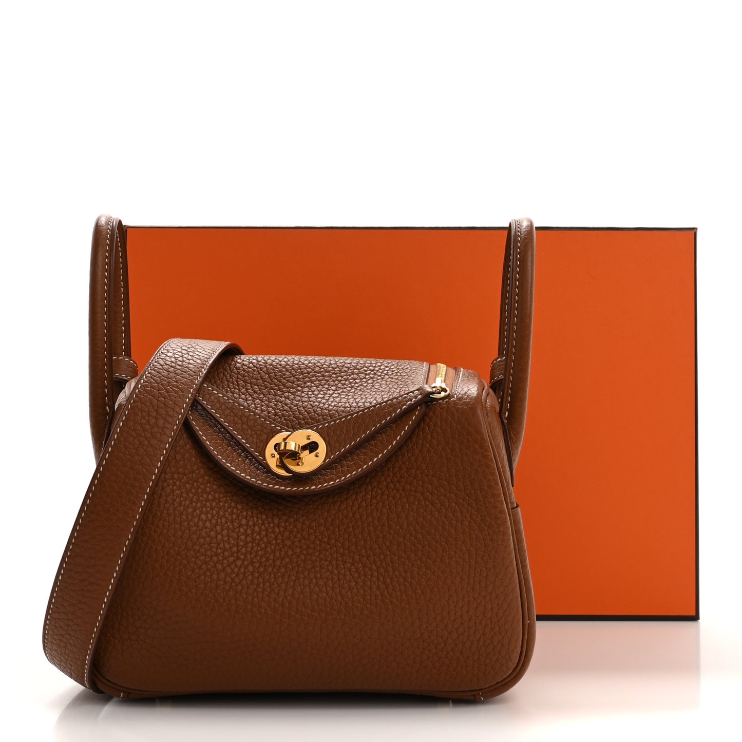 Taurillon Clemence Mini Lindy 20 Gold