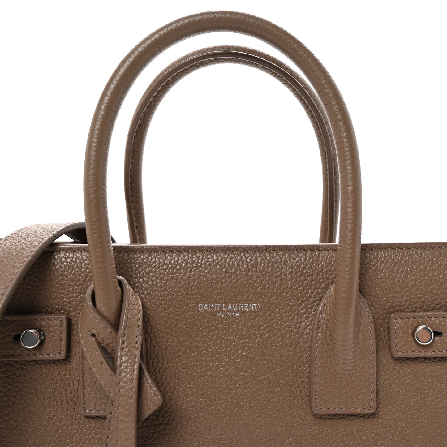 Grained Calfskin Baby Sac De Jour Souple Dark Beige