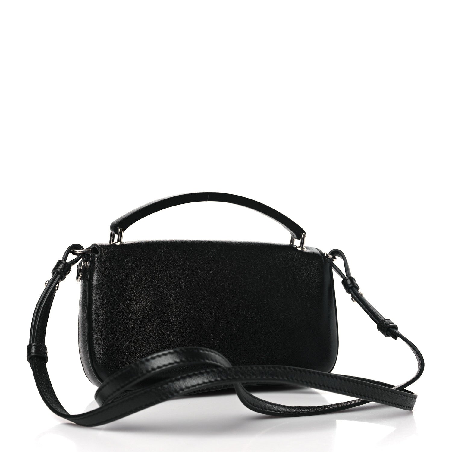 Fendi X MARC JACOBS Nappa Logo Phone Baguette Black 3 of 9