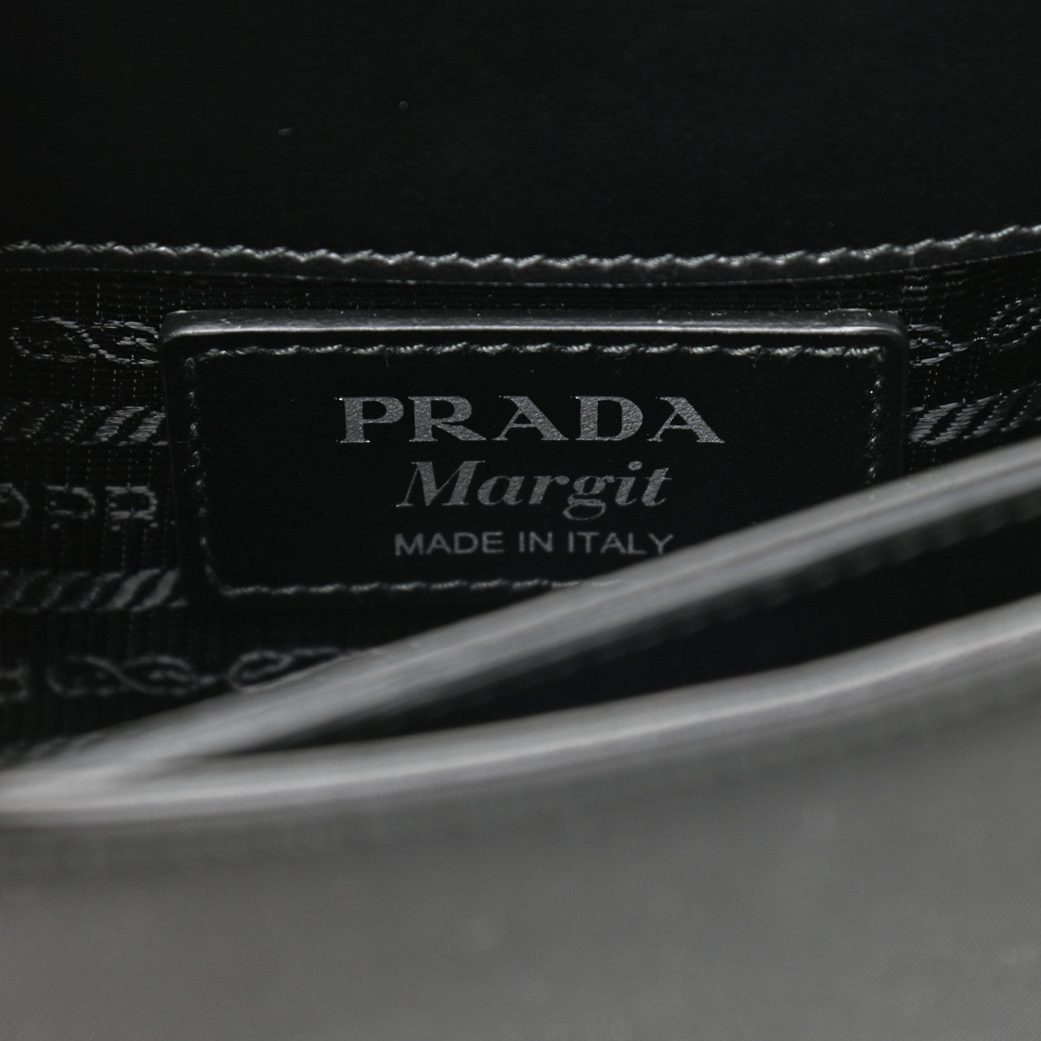 Prada Tessuto Vitello Medium Margit Shoulder Bag Black 6 of 11