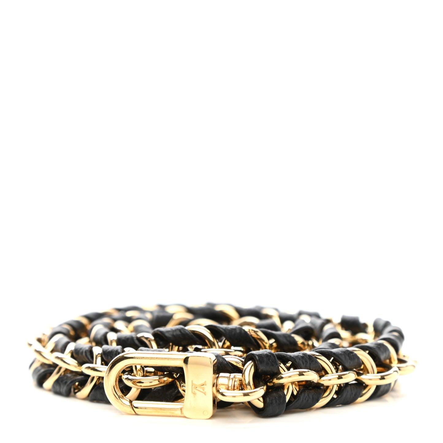 Calfskin Multi Pochette Chain Shoulder Strap Black Gold