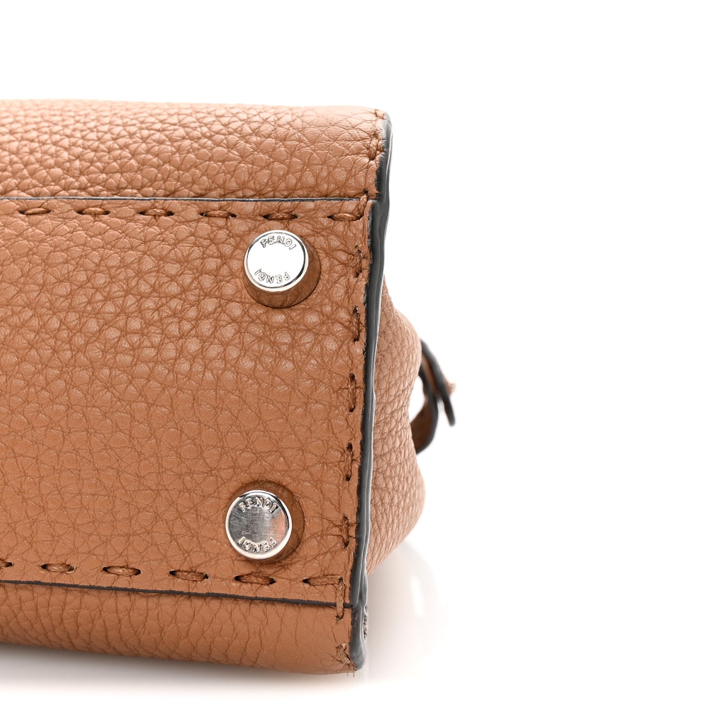 Cuoio Romano Selleria Bi-Color Mini Peekaboo Iconic Satchel Mou Milk