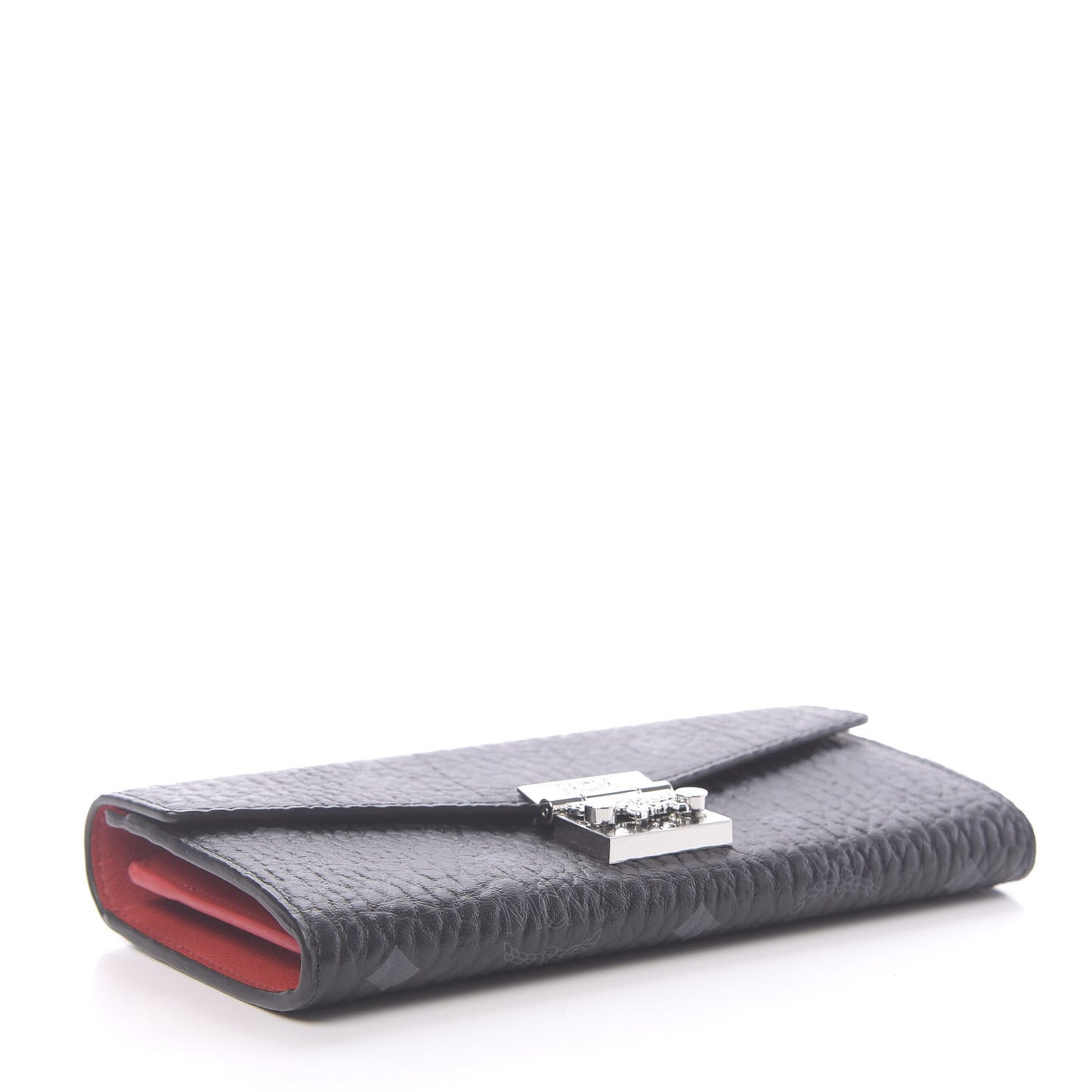 Visetos Large Patricia Wallet On Chain Black Red