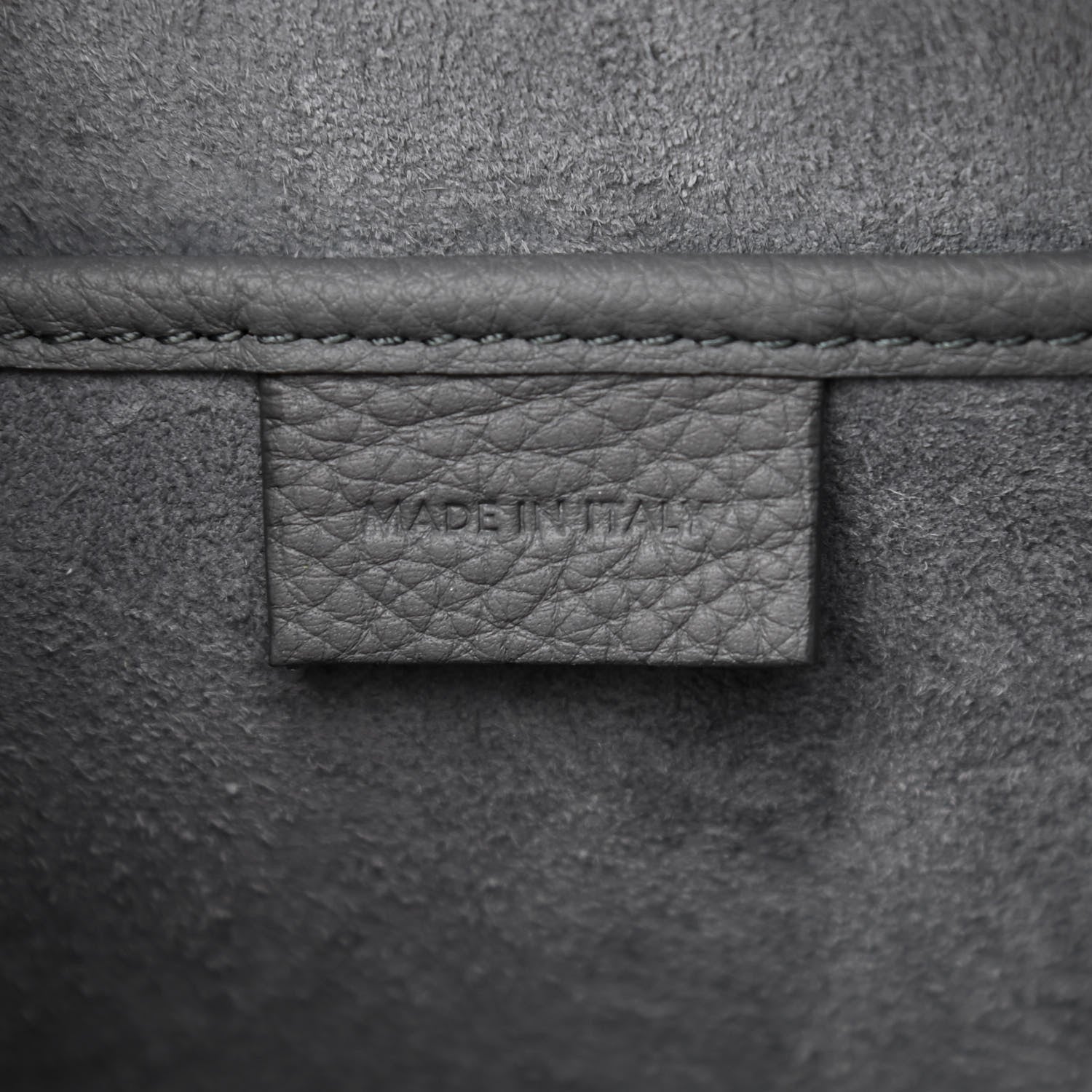 Celine Baby Drummed Calfskin Nano Luggage Kohl 6 of 10