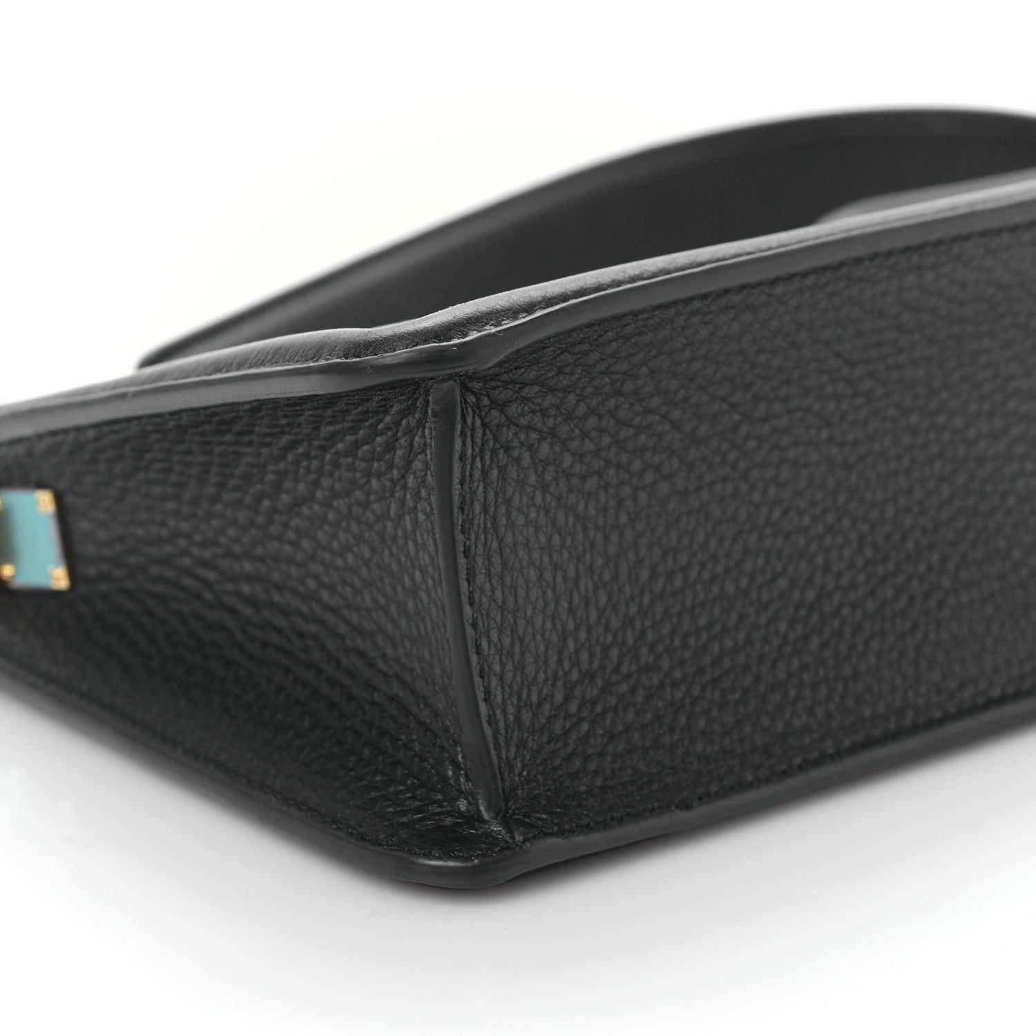 Valentino Garavani Grainy Calfskin VLogo Leather Shoulder Bag Black 8 of 9