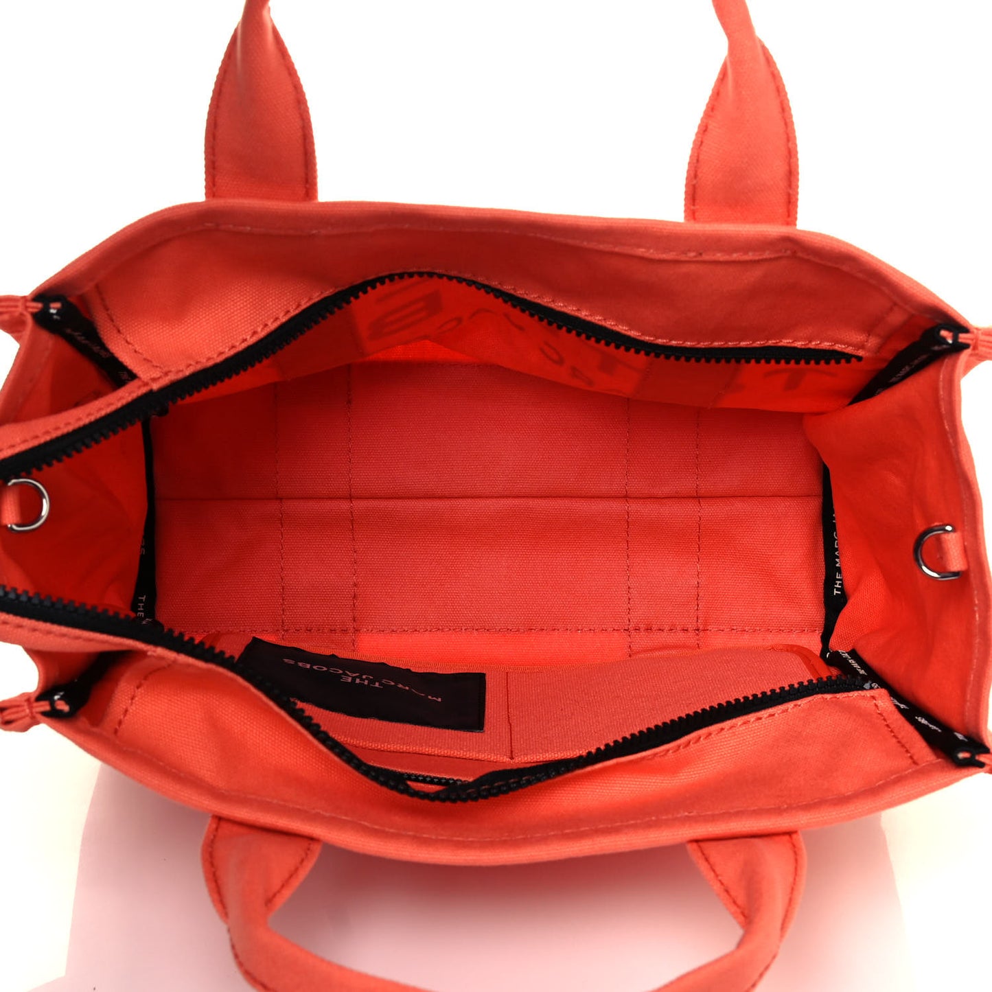 Cotton Canvas Medium The Traveler Tote Bag Orange