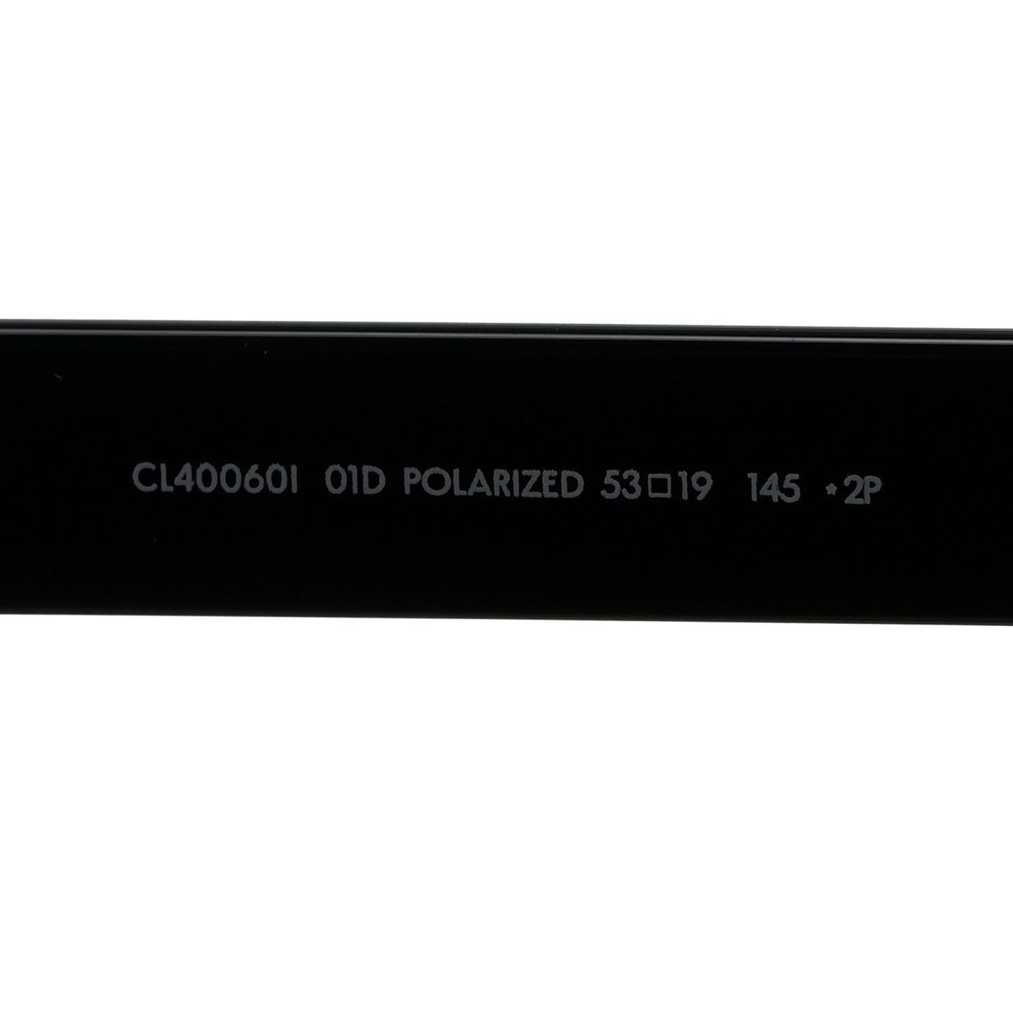 Acetate Polarized Rectangular Sunglasses CL40060I Black