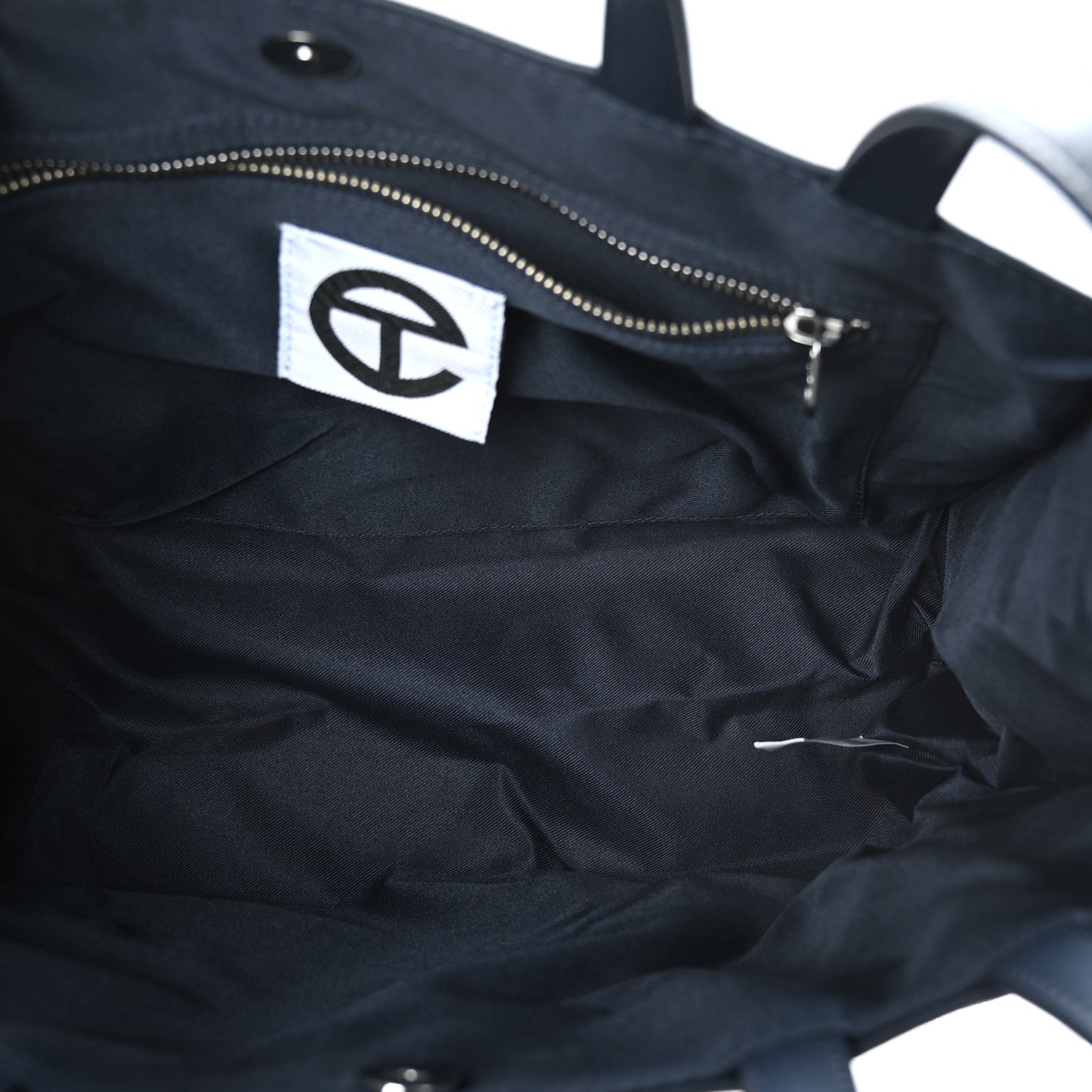 Vegan Leather Medium Shopping Bag Navy