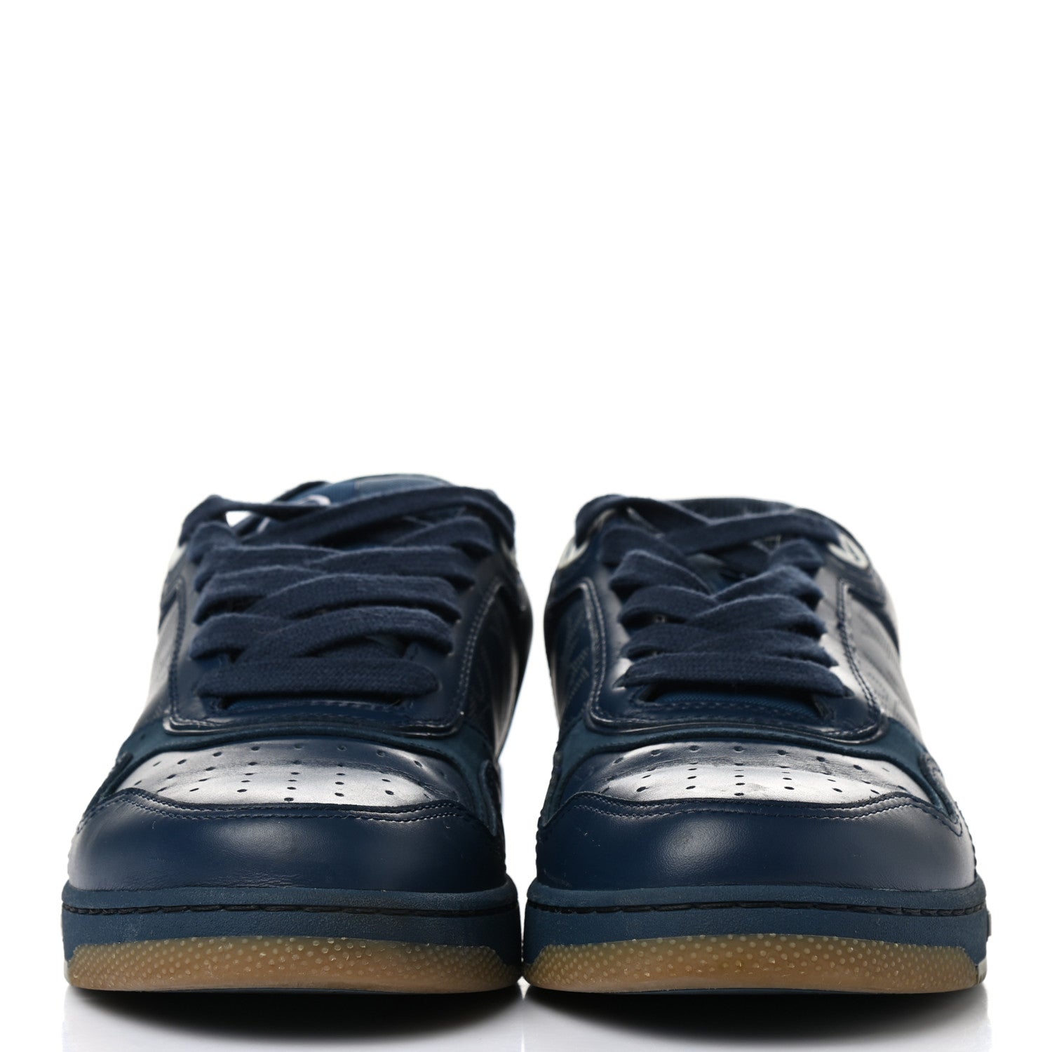 Christian Dior Smooth Calfskin Oblique Galaxy Mens B27 Low Top Sneakers 38 Blue Beige 2 of 9