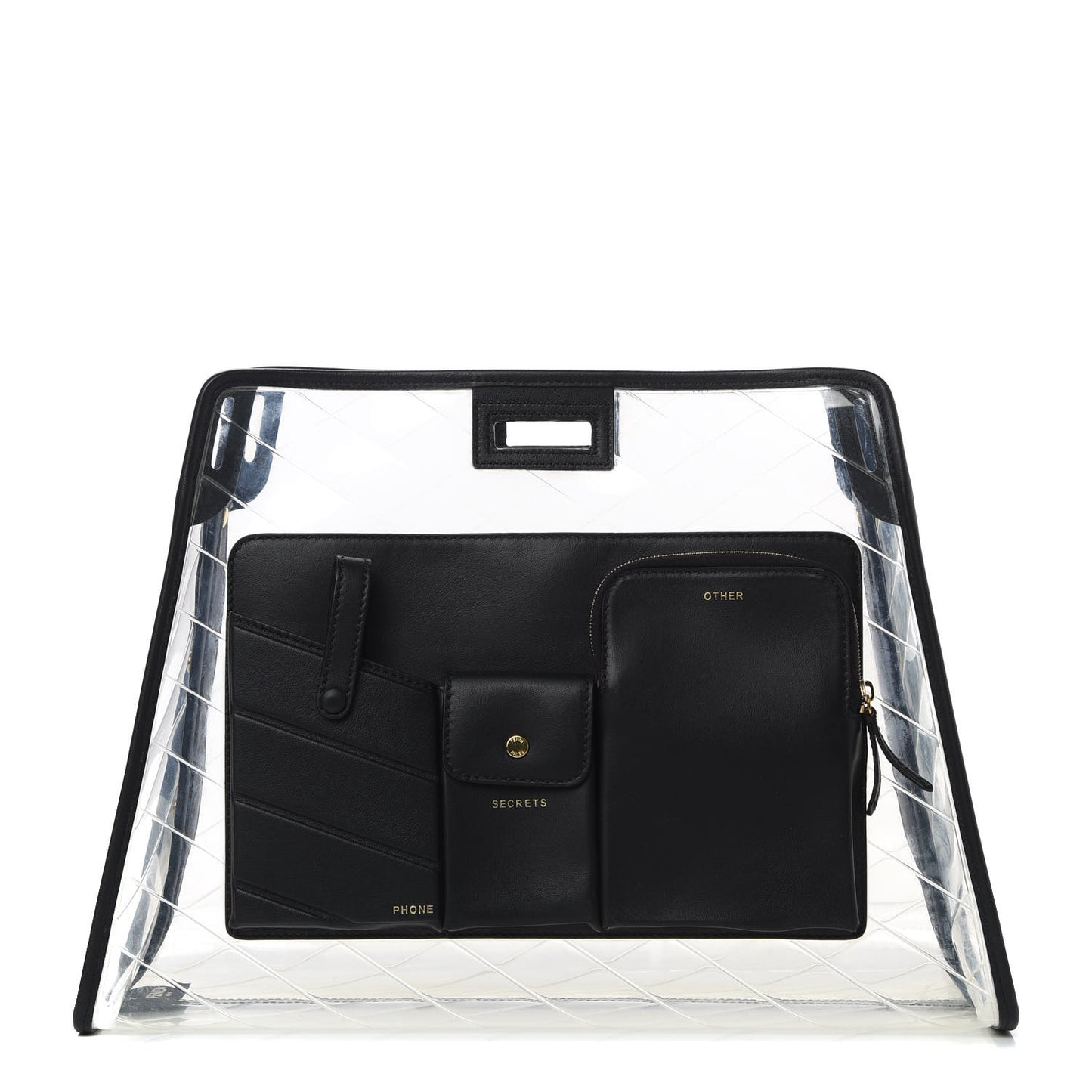 TPU Vitello Grace Pequin Pocket Medium Peekaboo Defender Black