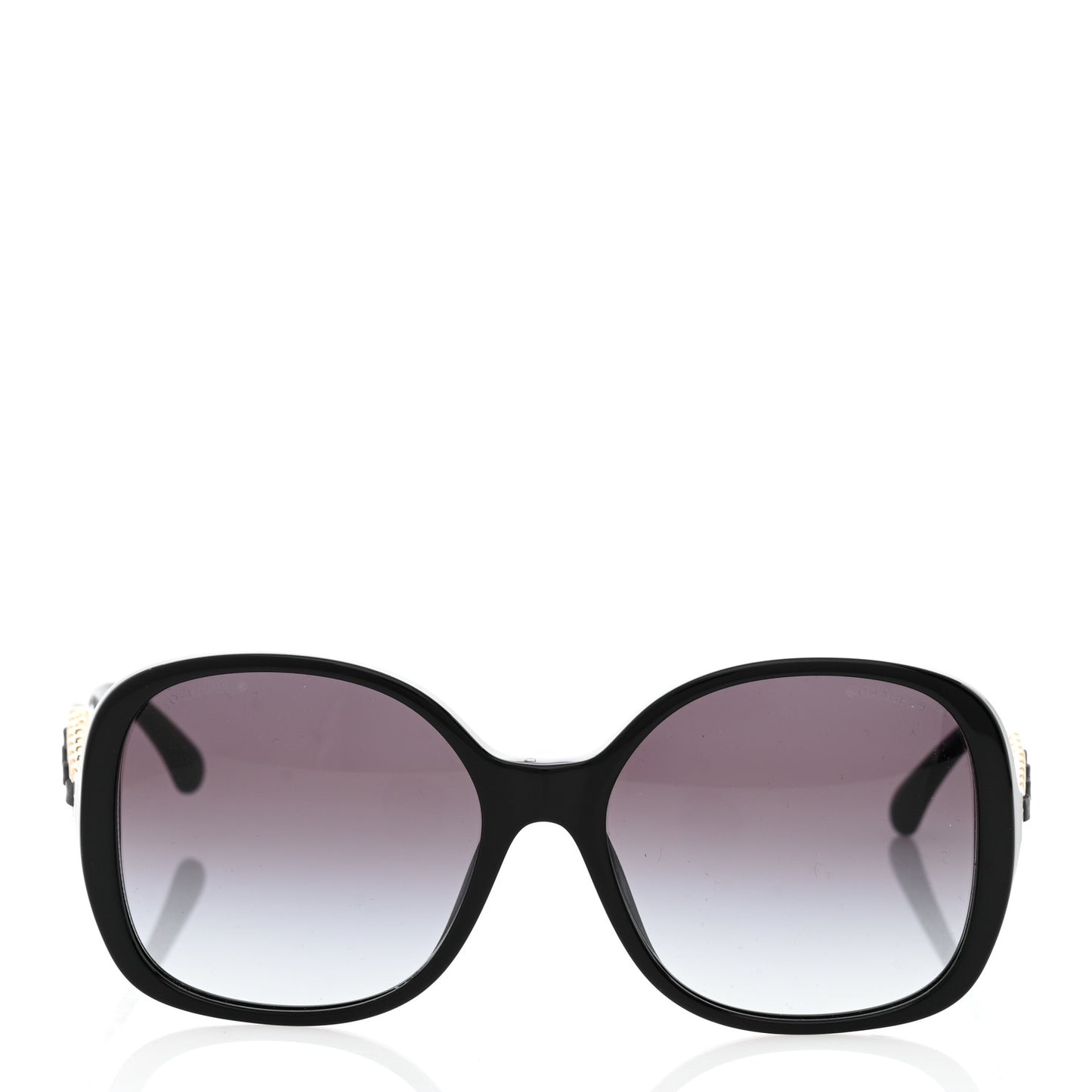 Acetate Chain Sunglasses 5470-Q-A Black