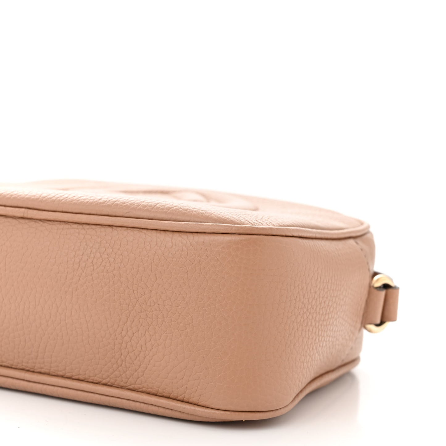 Pebbled Calfskin Small Soho Disco Bag Camelia