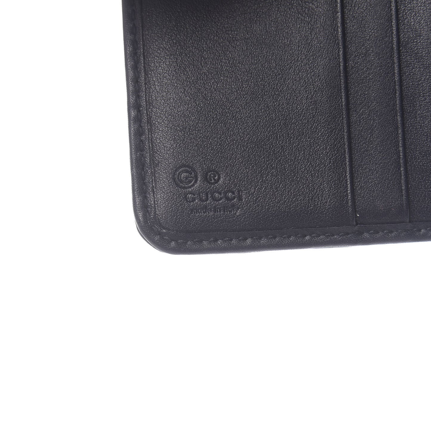 Microguccissima Compact Wallet Navy